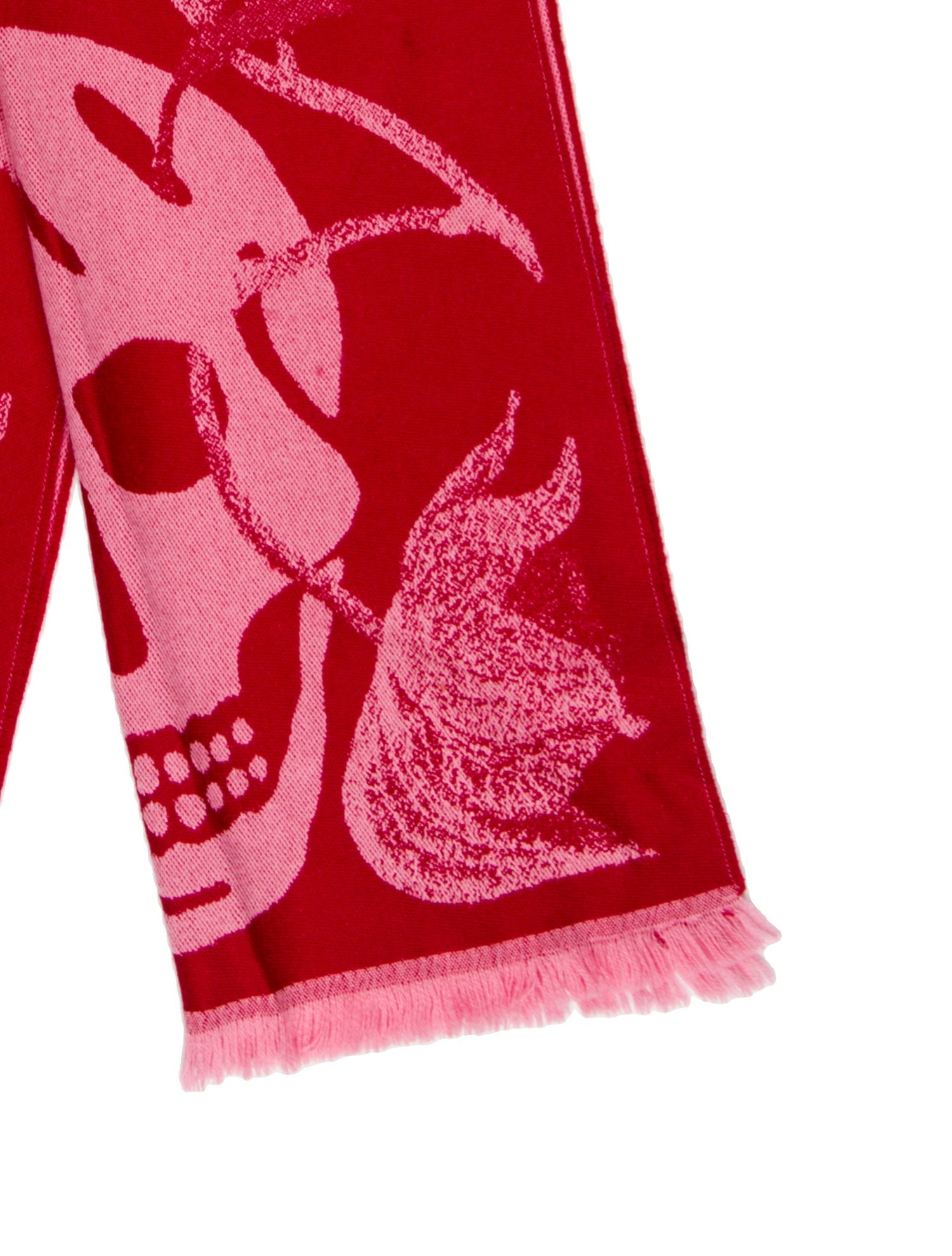 Alexander McQueen Skull Floral Print Scarf