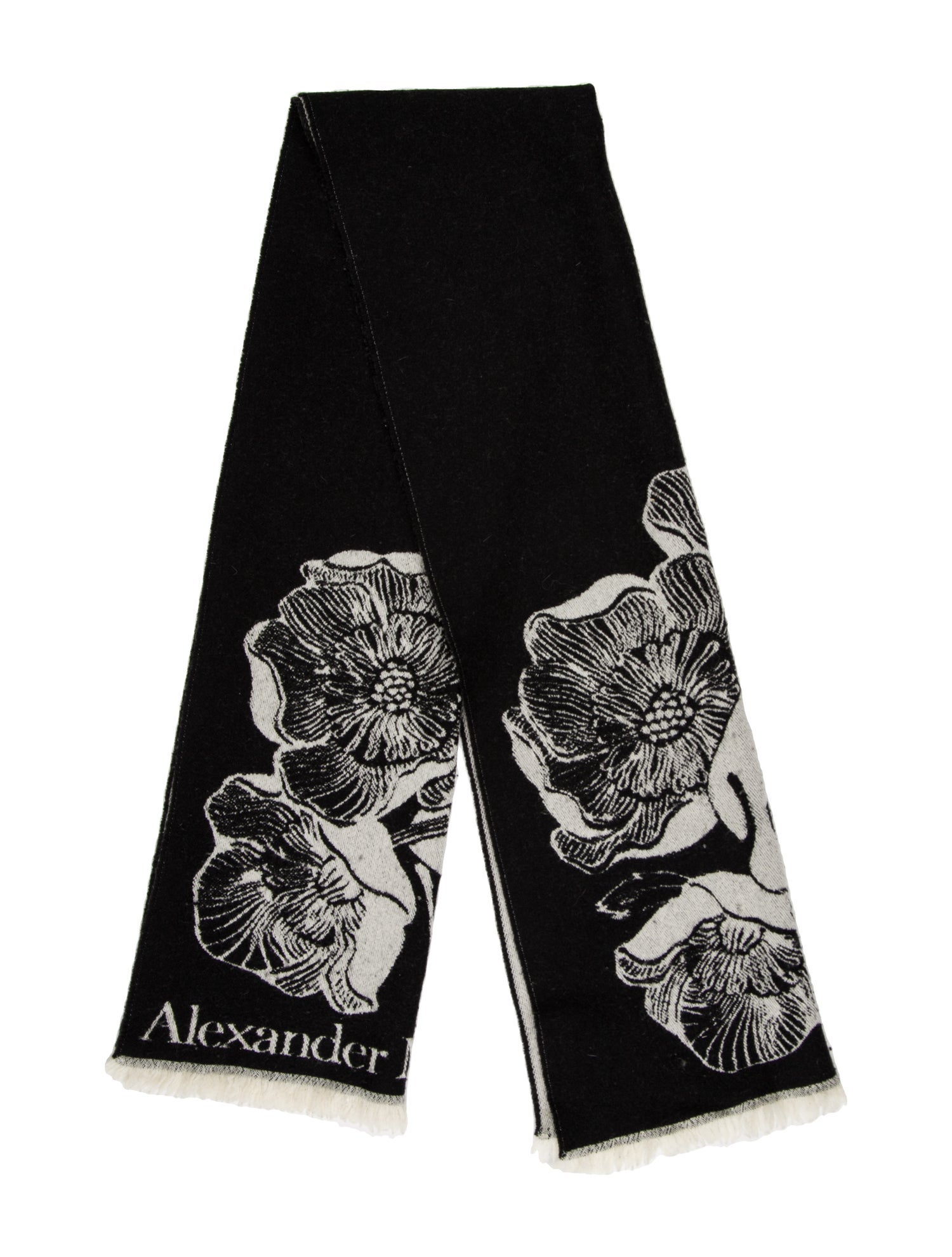 Alexander McQueen Skull Paisley Print Scarf