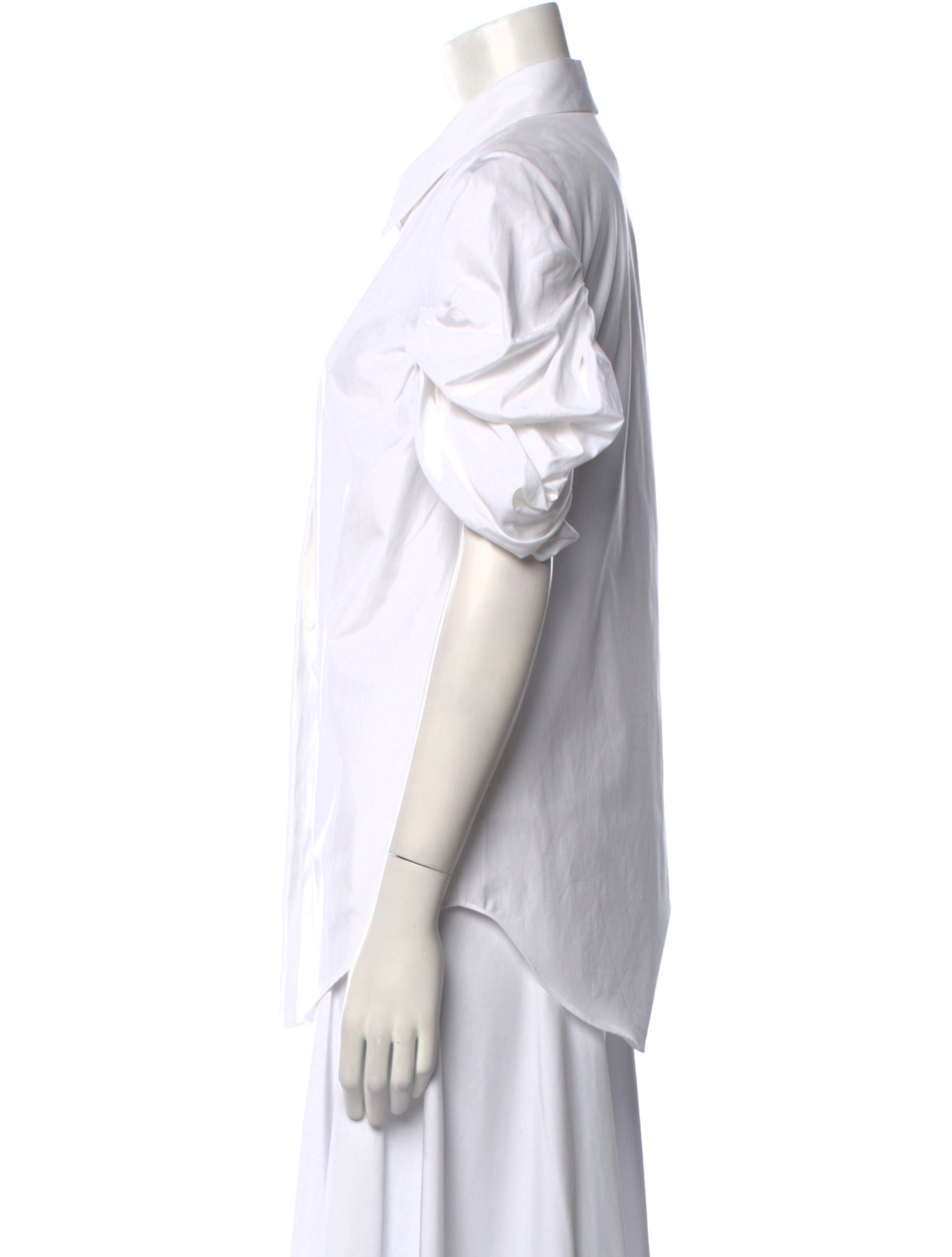 Alexander McQueen Short Sleeve Button-Up Top