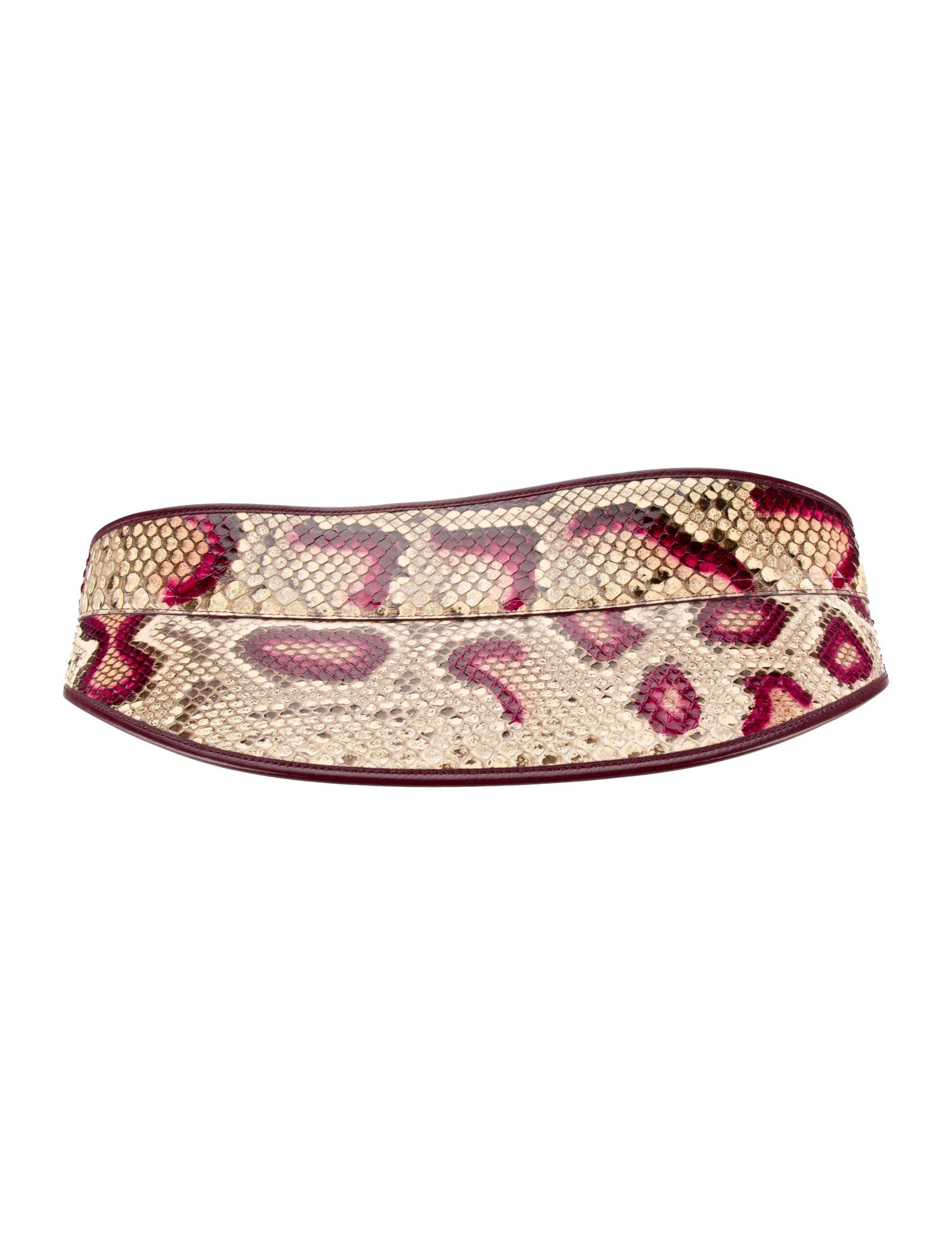 Alexander McQueen Snakeskin Waist Belt