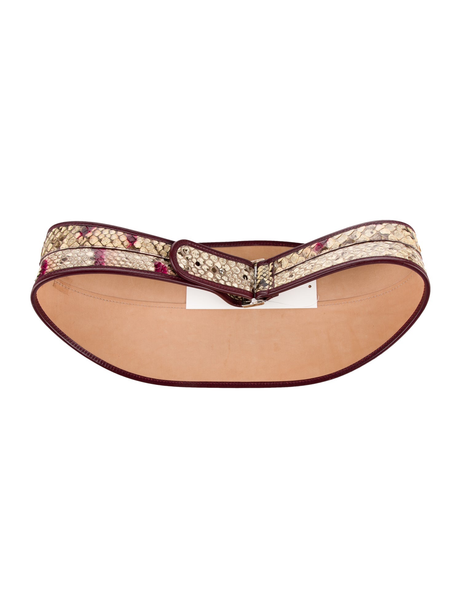 Alexander McQueen Snakeskin Waist Belt