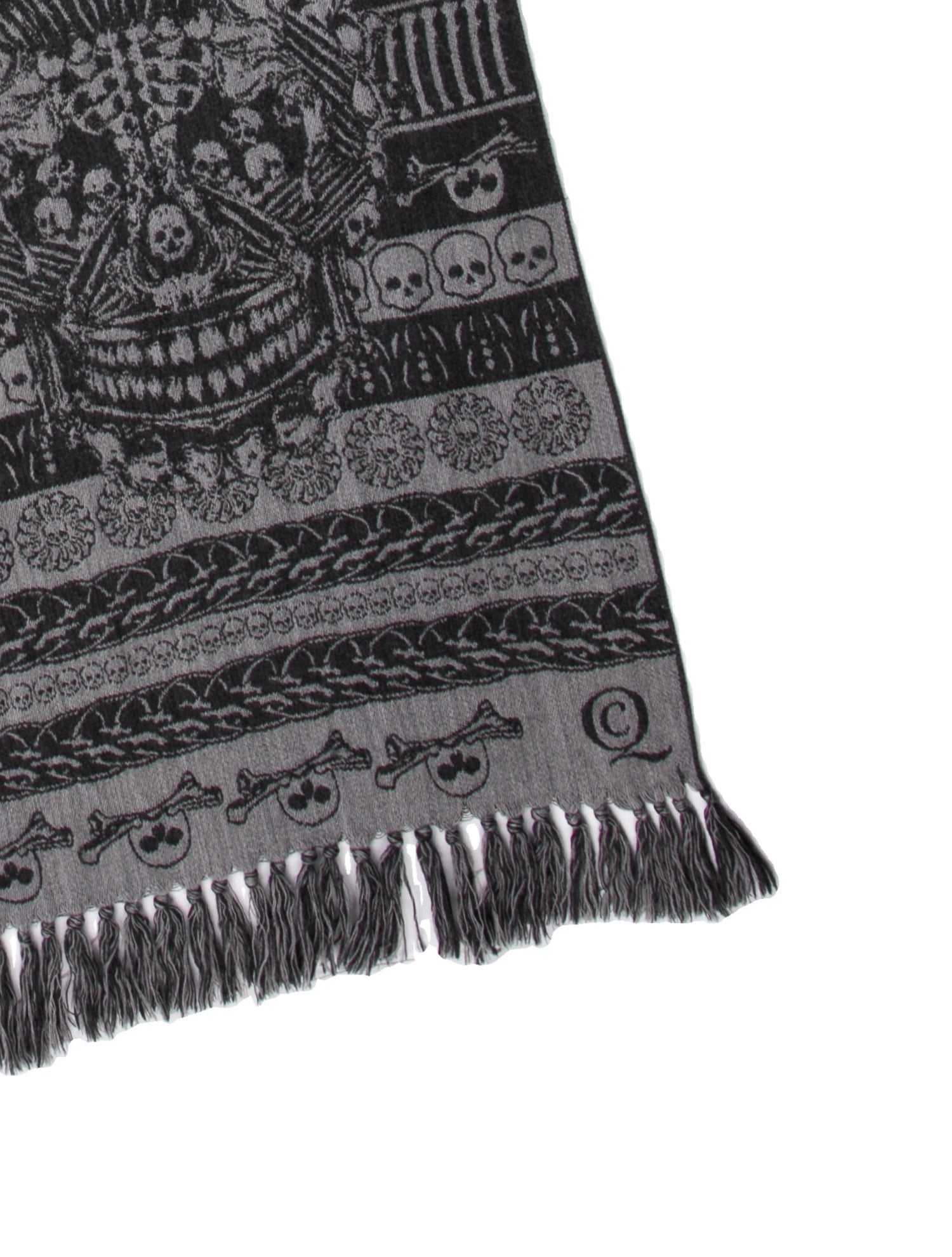 Alexander McQueen Wool Skull Scarf