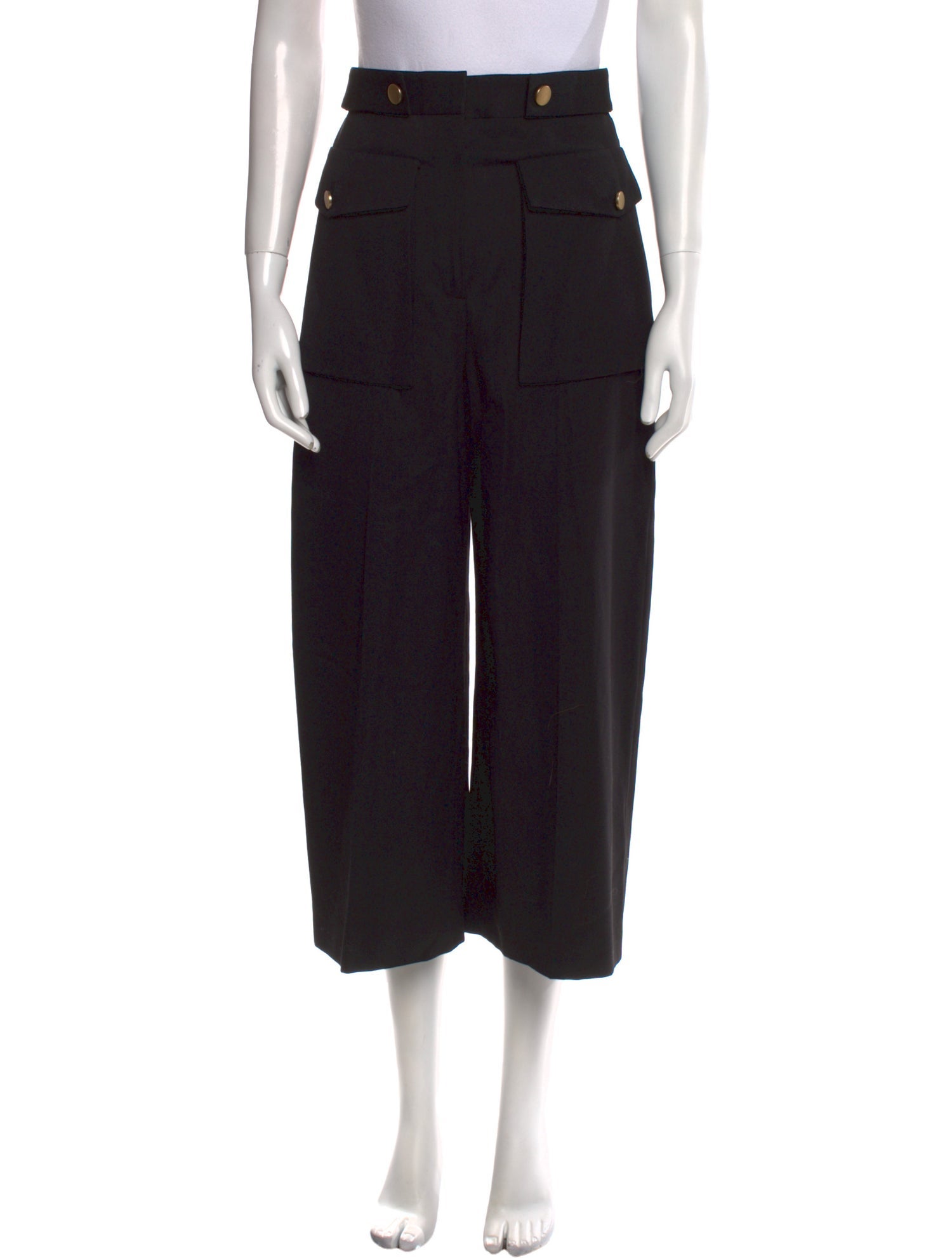 Alexander McQueen Virgin Wool Wide Leg Pants