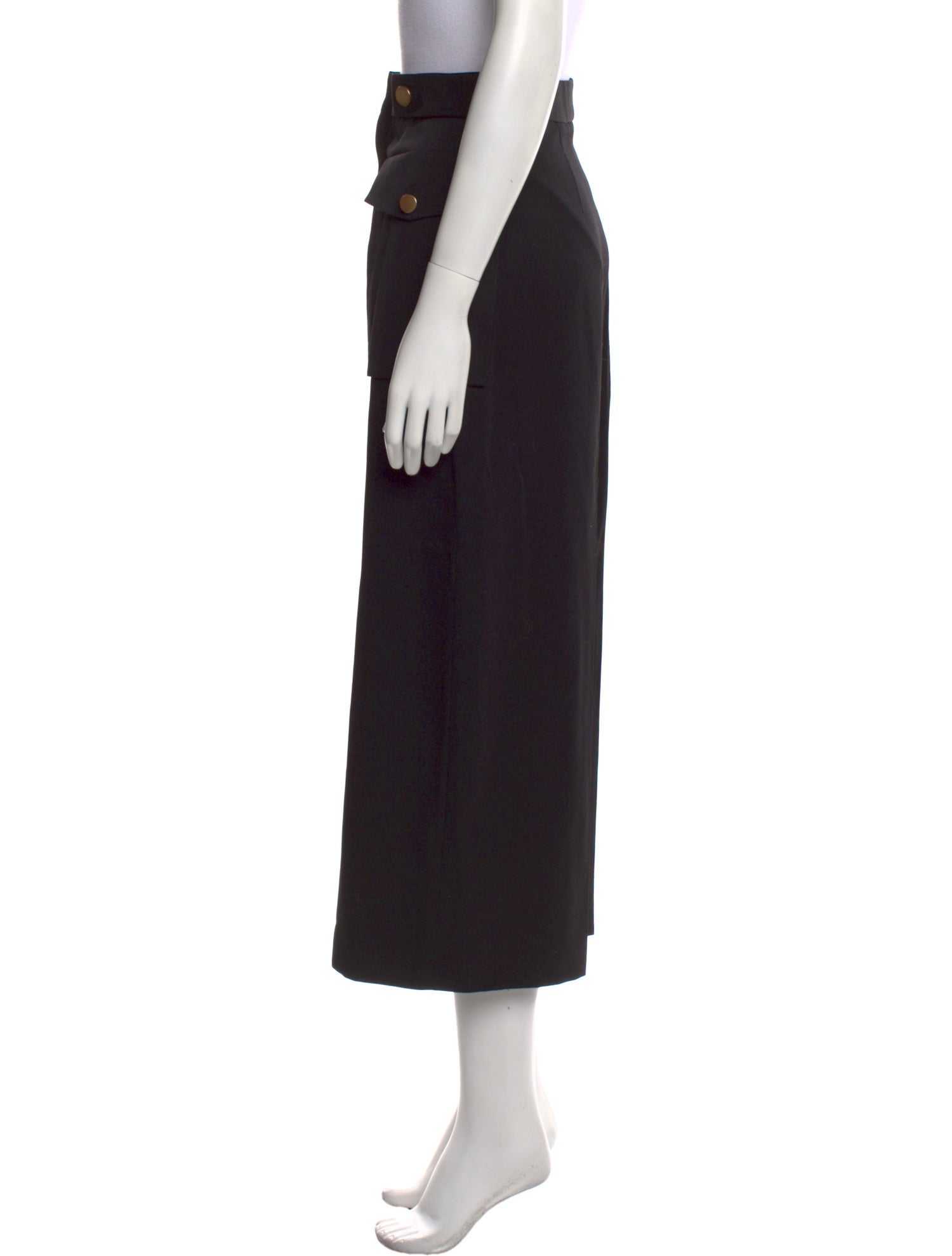 Alexander McQueen Virgin Wool Wide Leg Pants