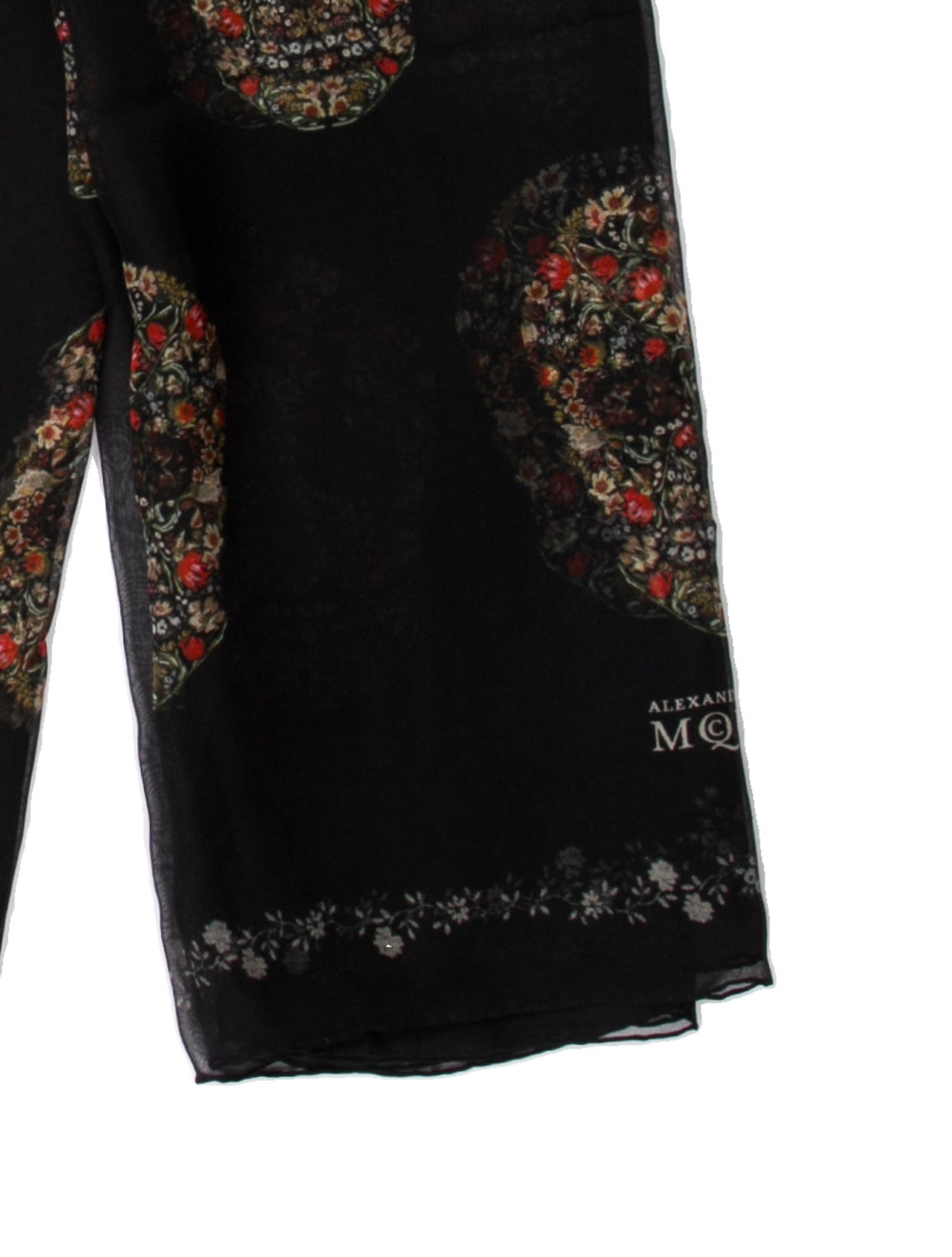Alexander McQueen Silk Printed Scarf