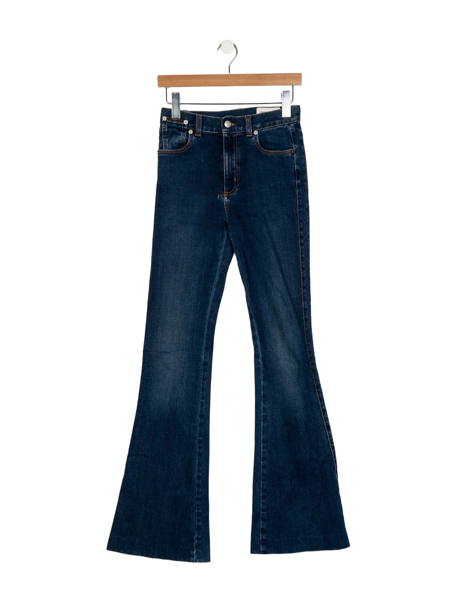 Alexander McQueen Mid-Rise Wide Leg Jeans