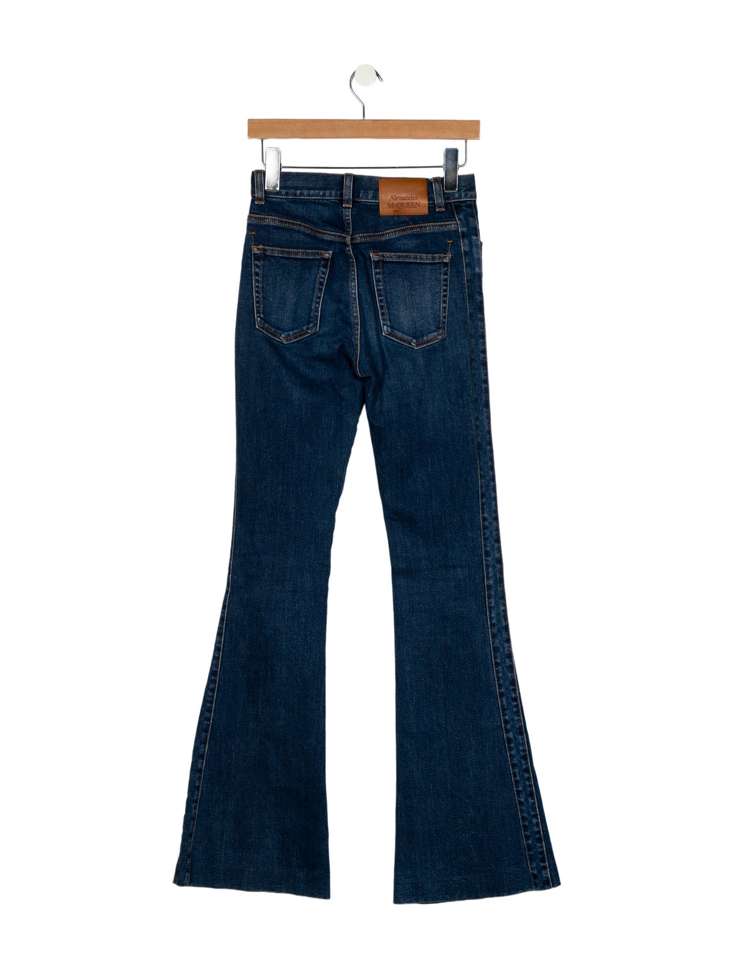 Alexander McQueen Mid-Rise Wide Leg Jeans