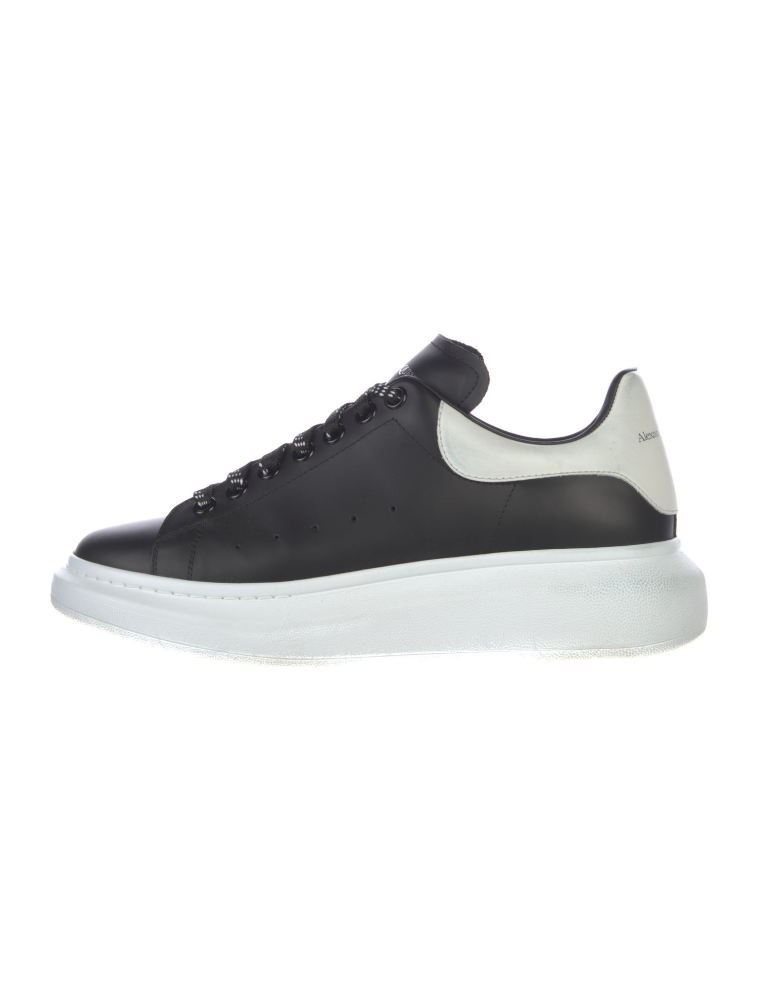 Alexander McQueen Leather Printed Athletic Sneakers