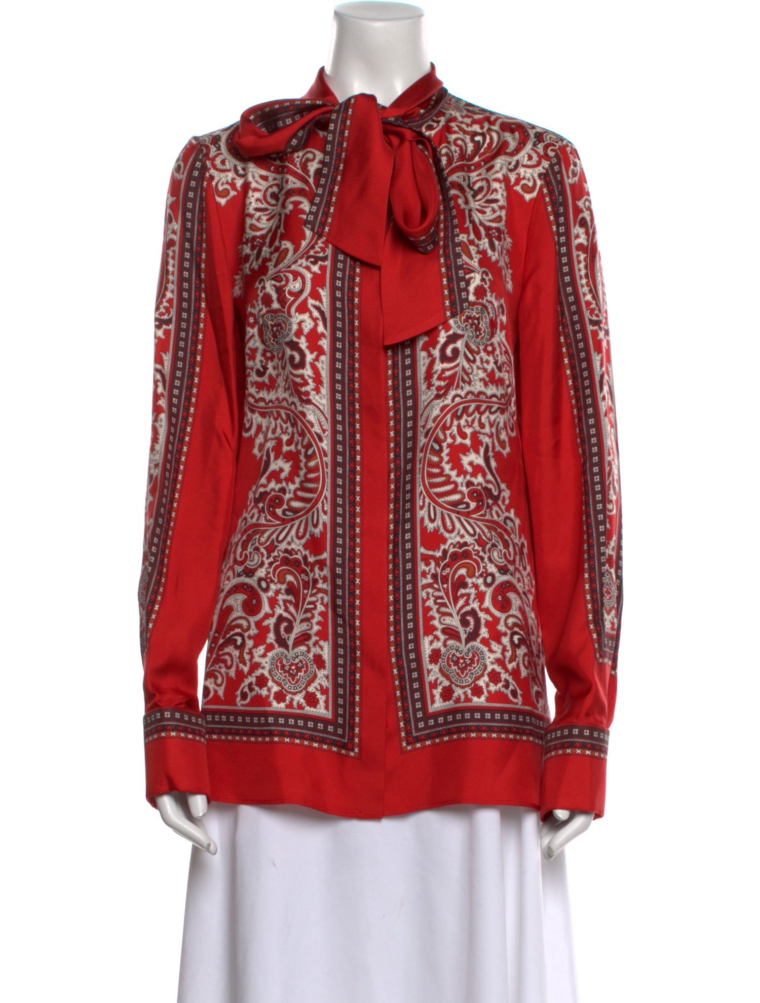 Alexander McQueen Silk Paisley Print Tunic