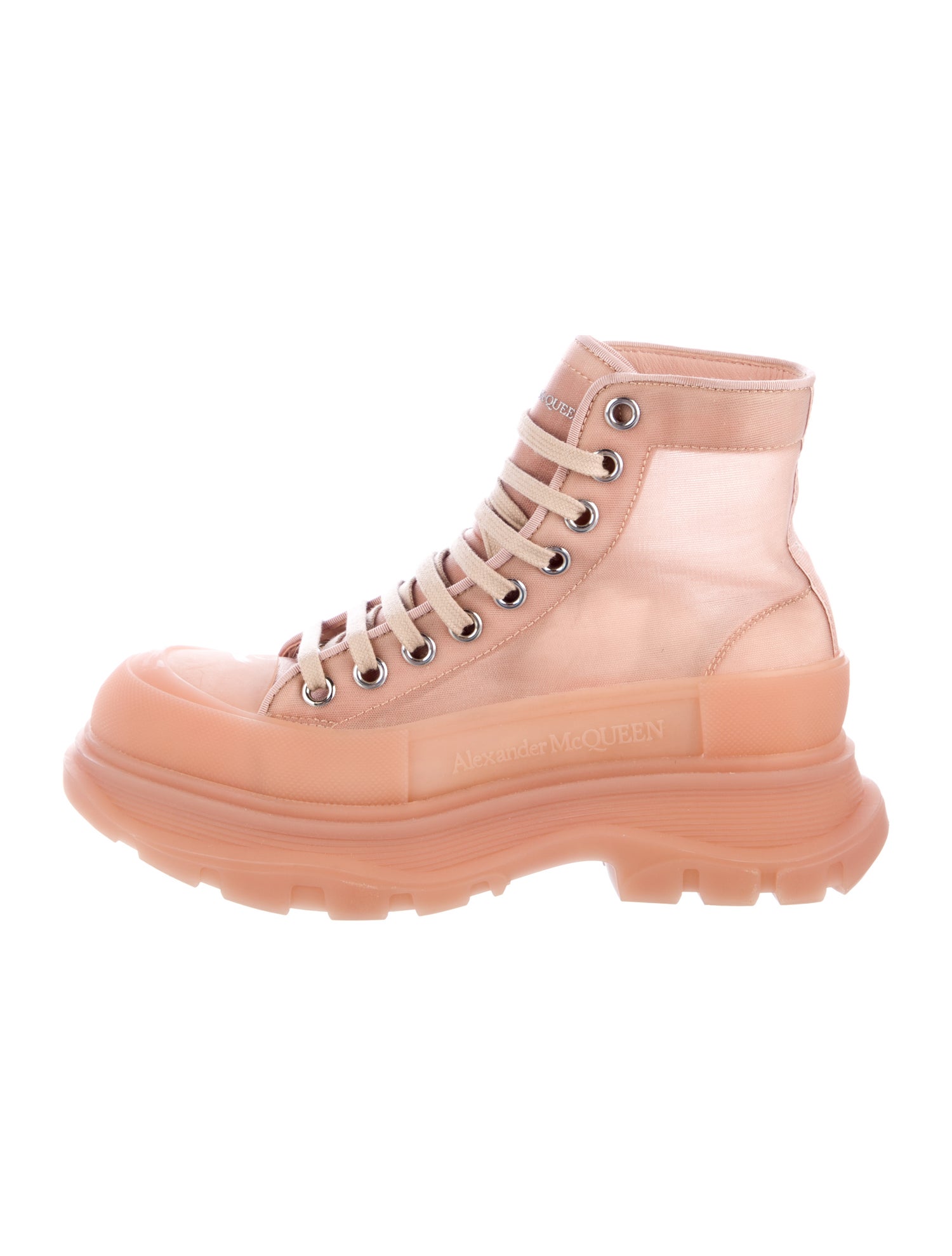 Alexander McQueen Canvas Combat Boots