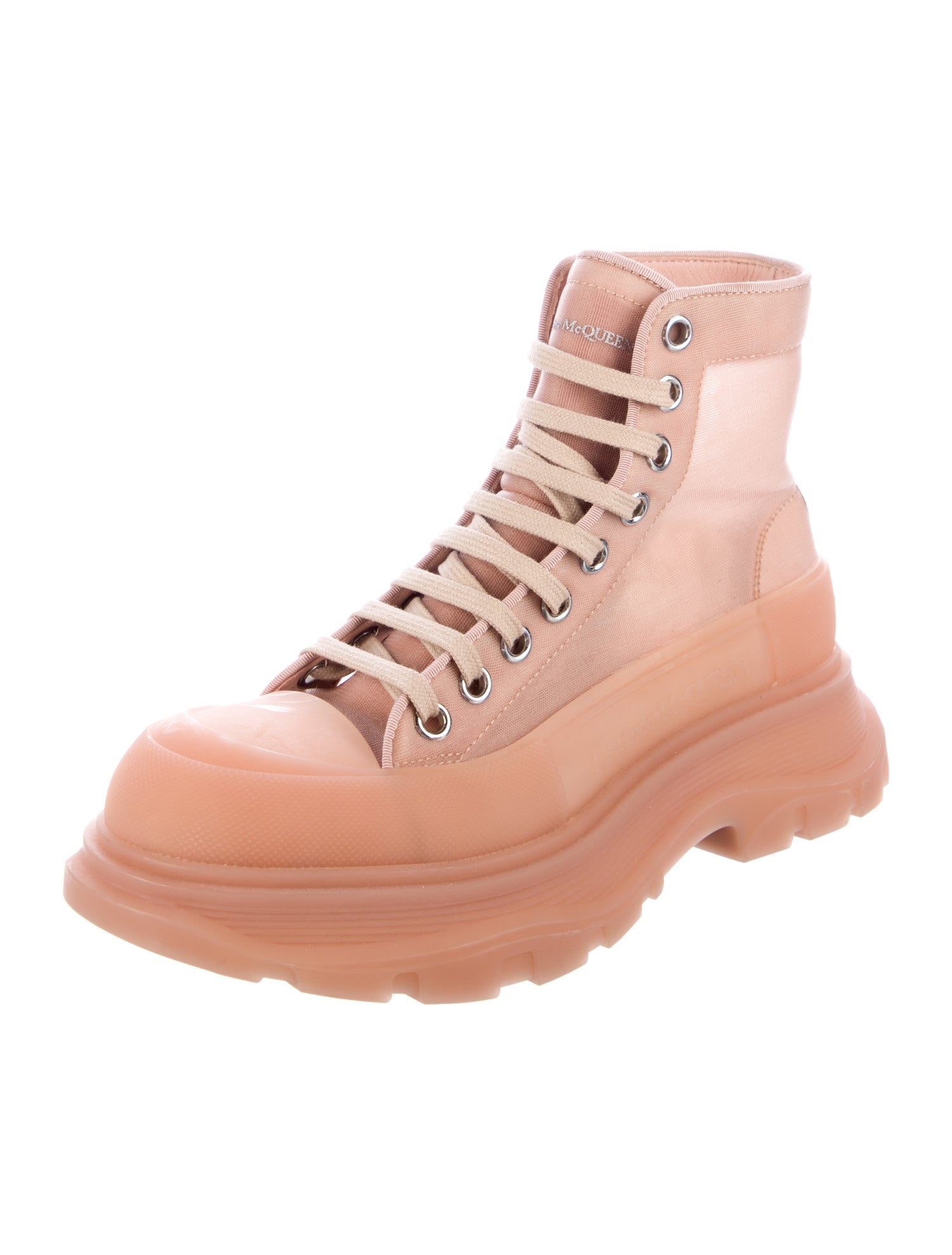 Alexander McQueen Canvas Combat Boots