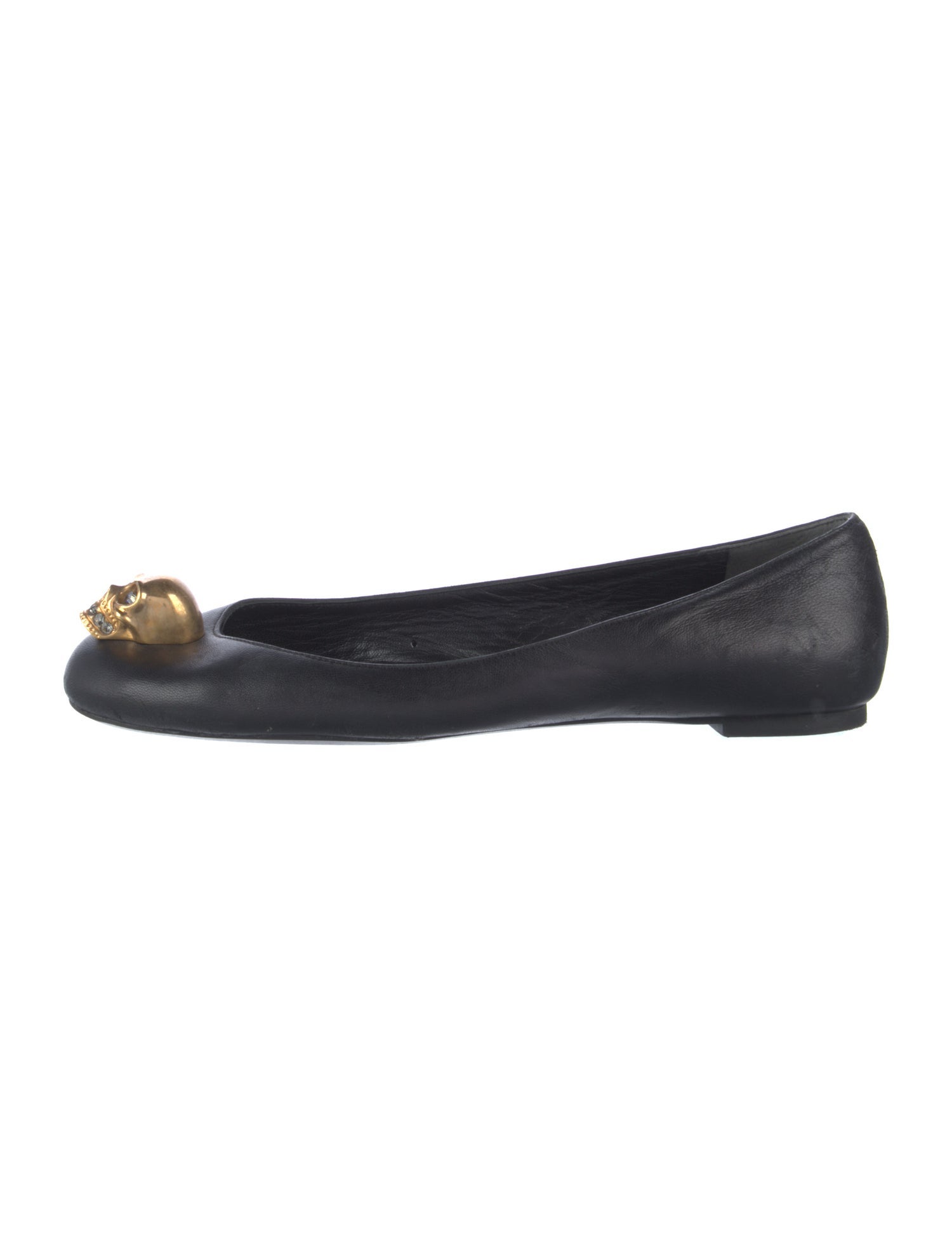 Alexander McQueen Skull Leather Flats