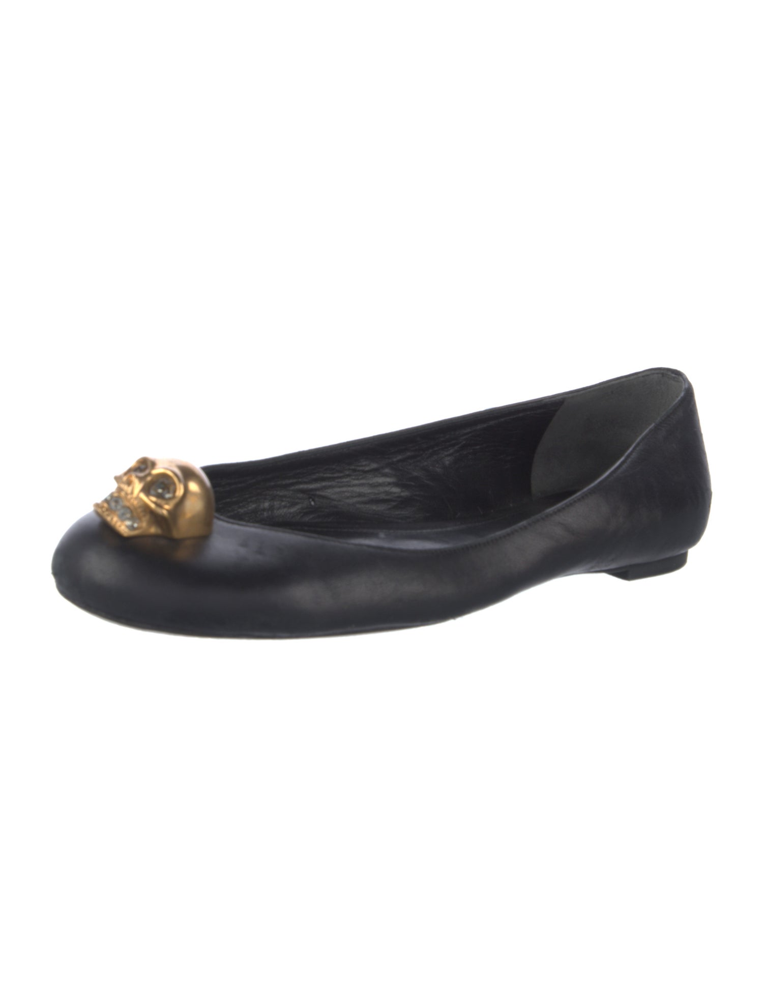 Alexander McQueen Skull Leather Flats