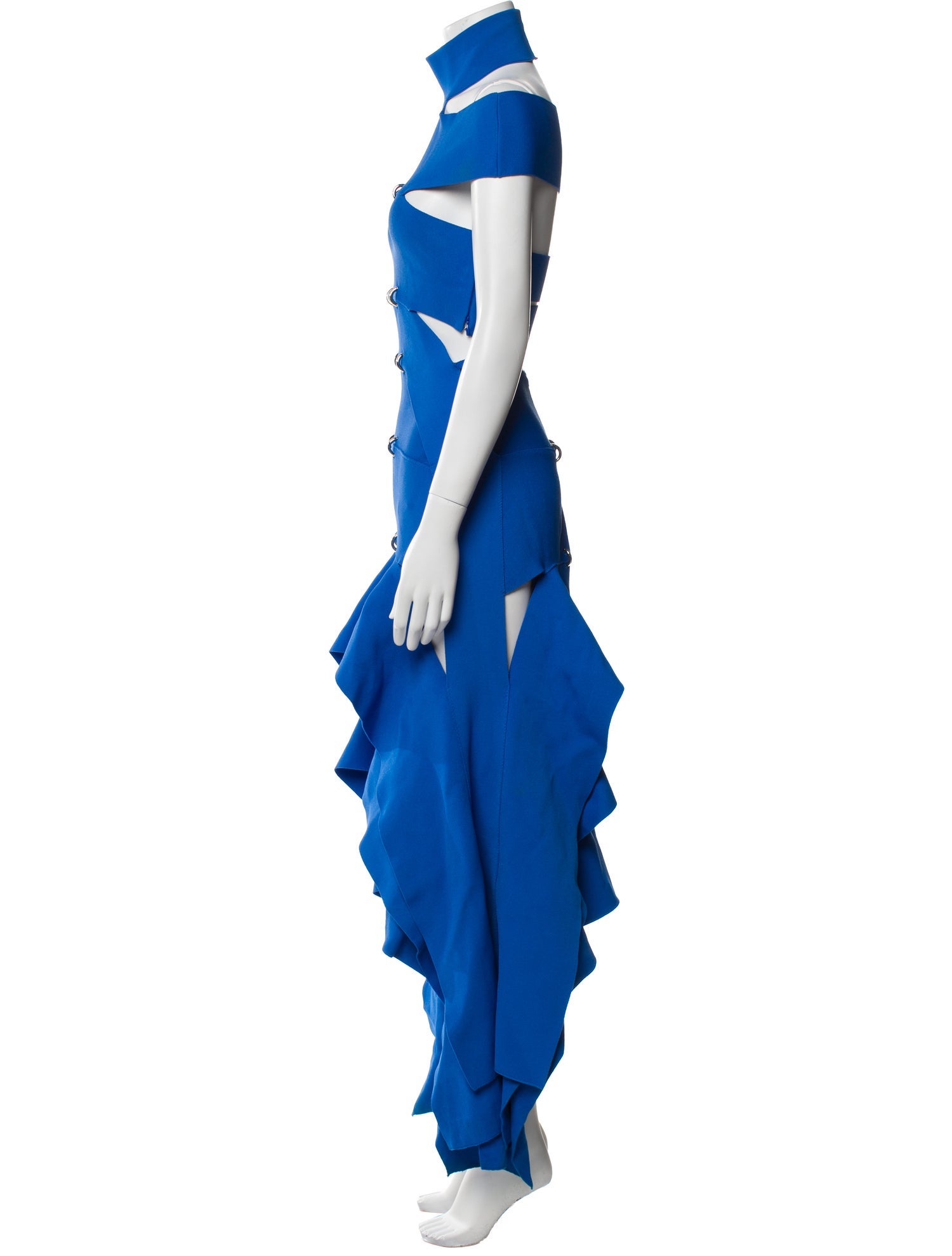 Alexander McQueen Off-The-Shoulder Long Dress