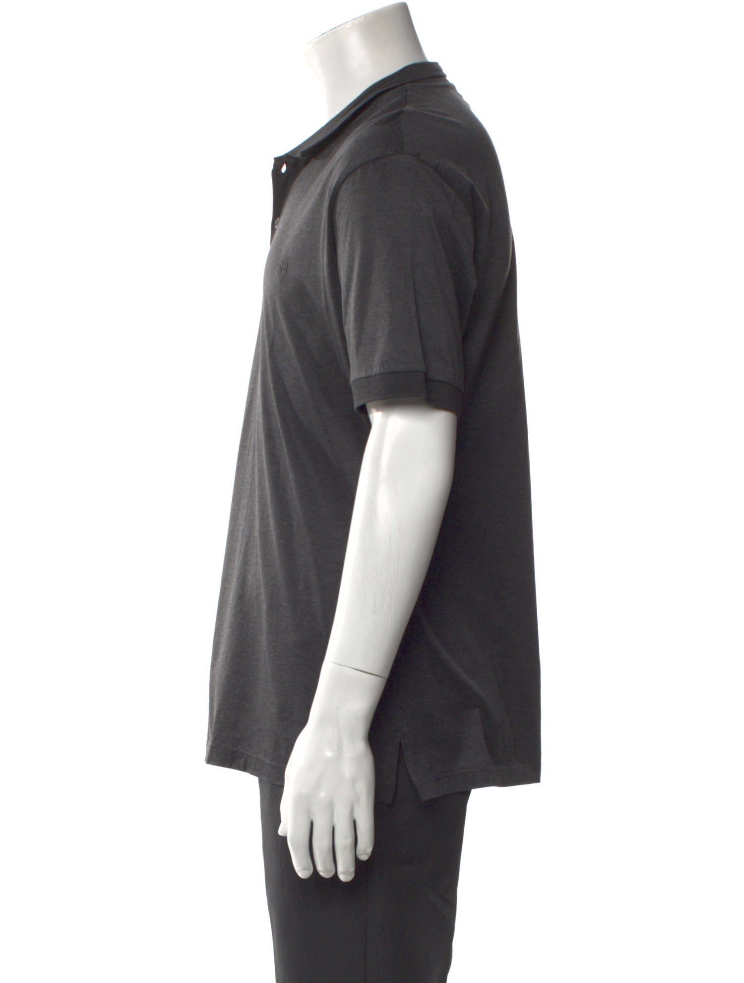 Alexander McQueen V-Neck Short Sleeve Polo Shirt