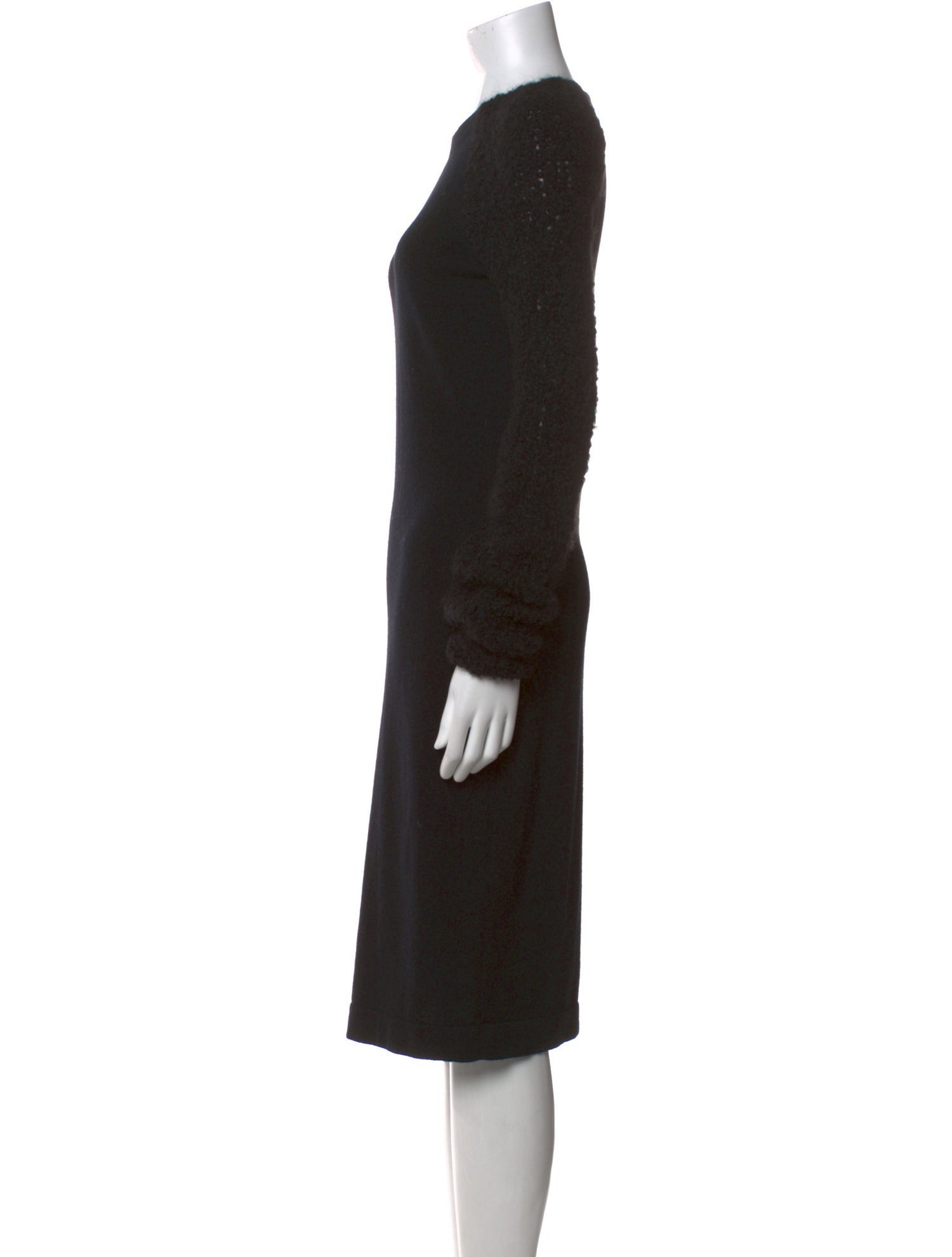 Alexander McQueen Cashmere Midi Length Dress