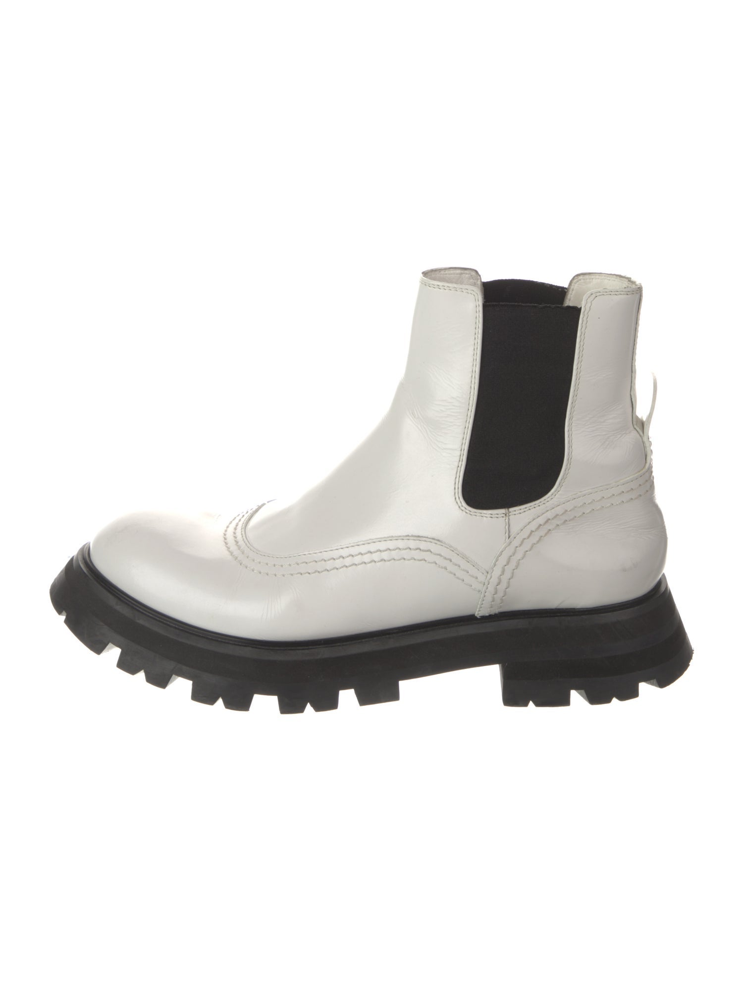 Alexander McQueen Leather Chelsea Boots