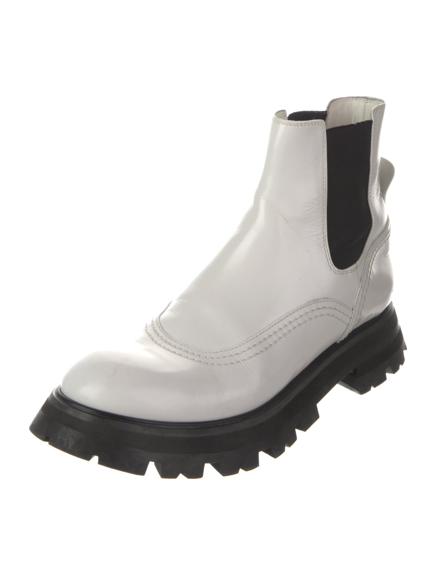 Alexander McQueen Leather Chelsea Boots