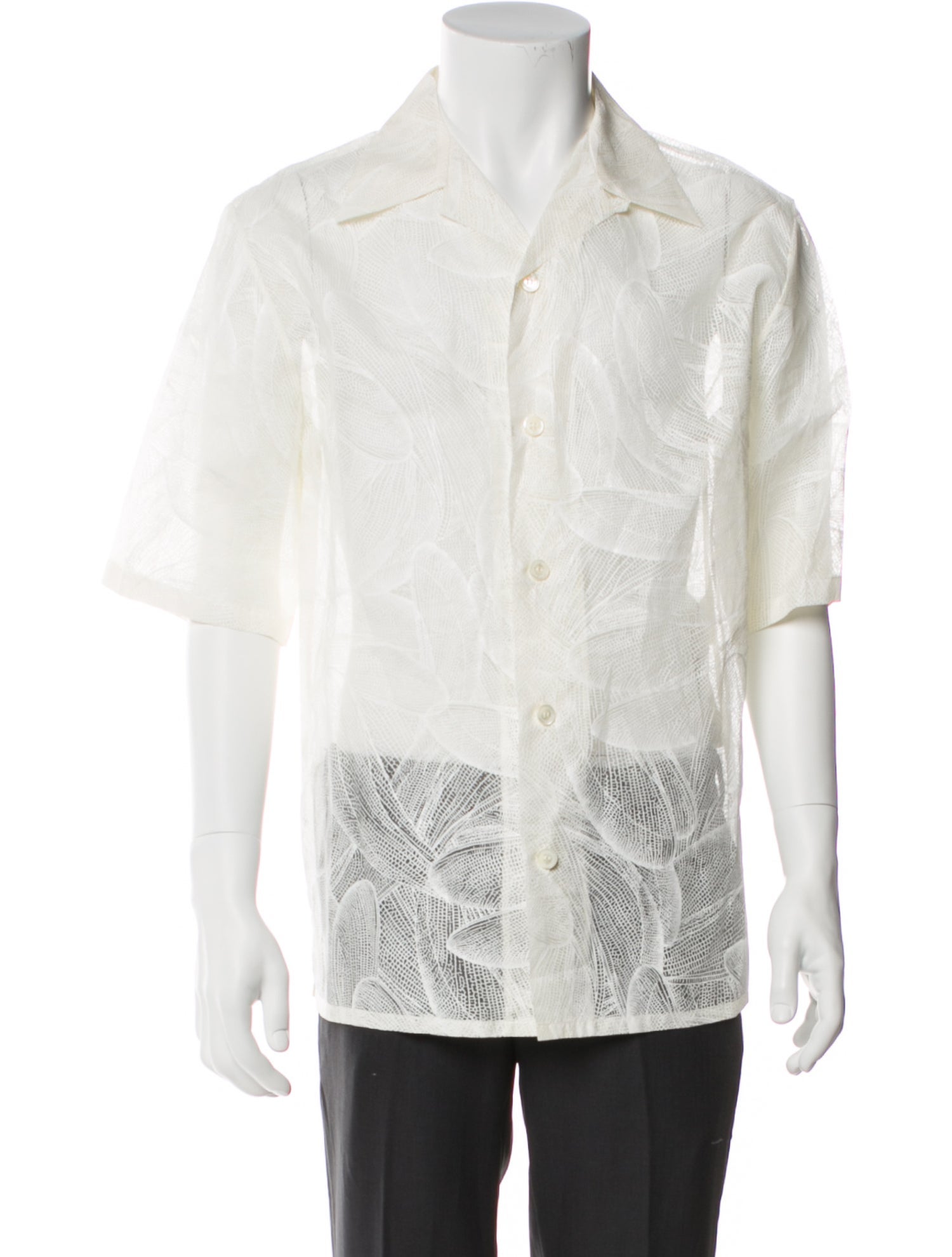 Alexander McQueen Silk Graphic Print Shirt w/ Tags