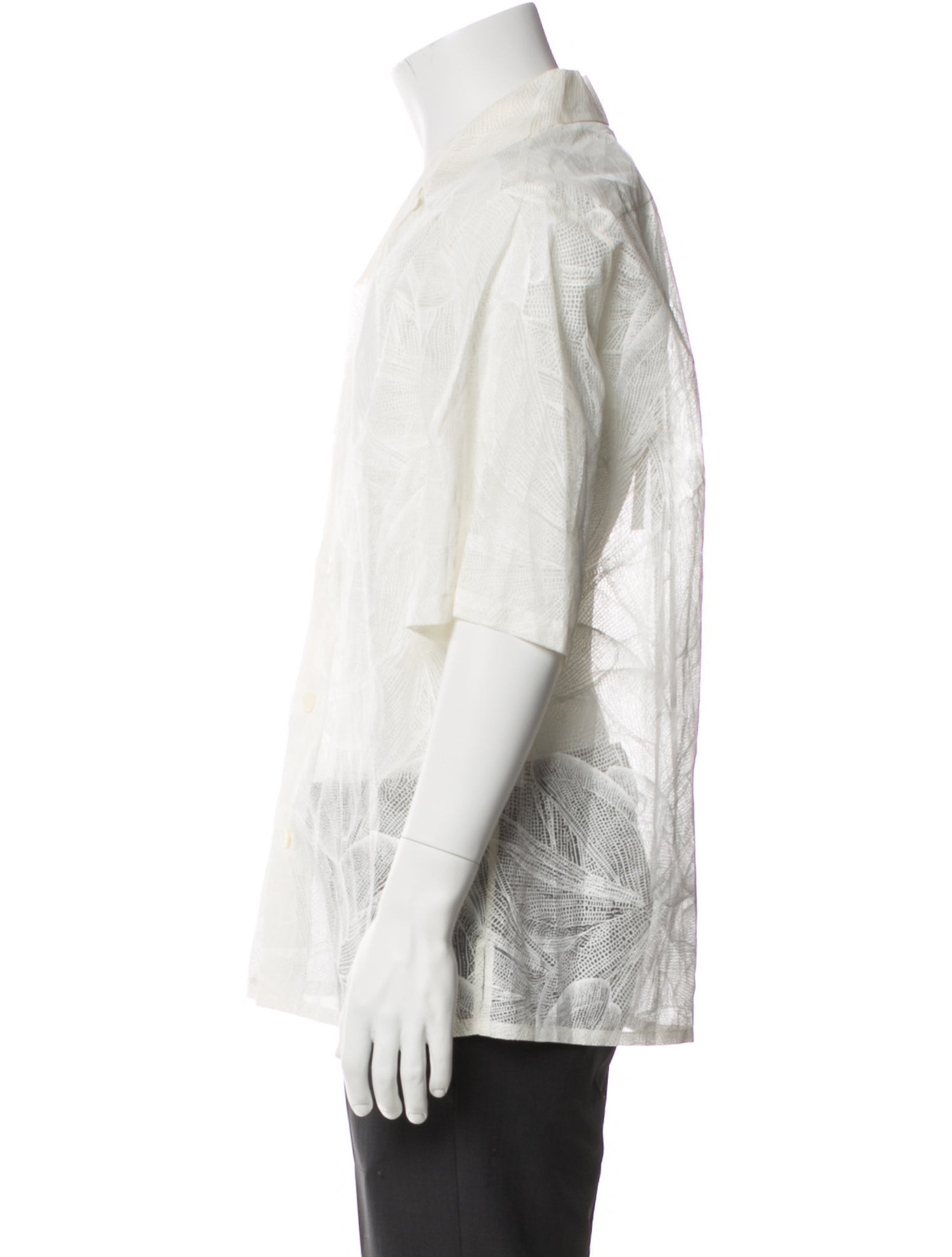 Alexander McQueen Silk Graphic Print Shirt w/ Tags