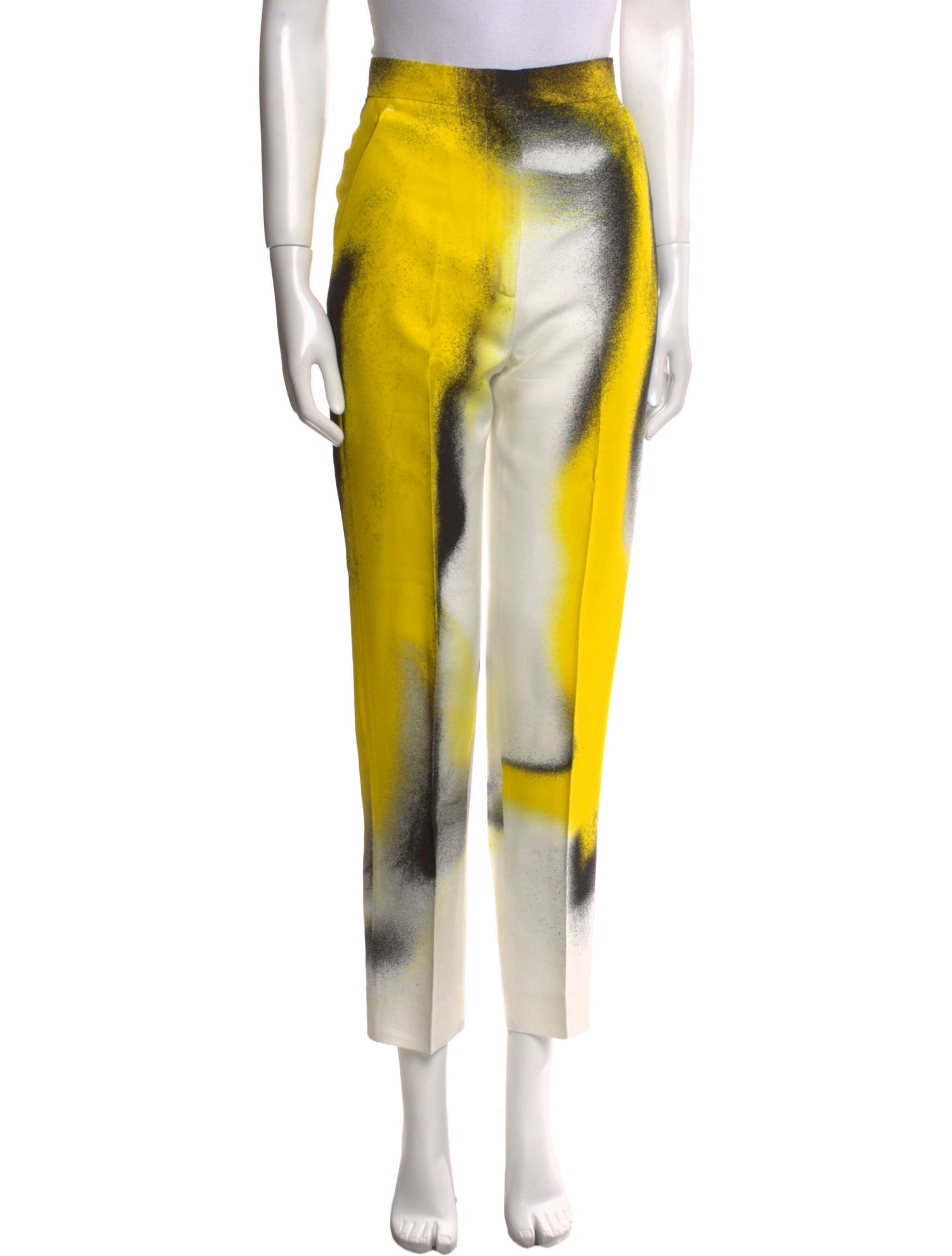 Alexander McQueen Printed Straight Leg Pants