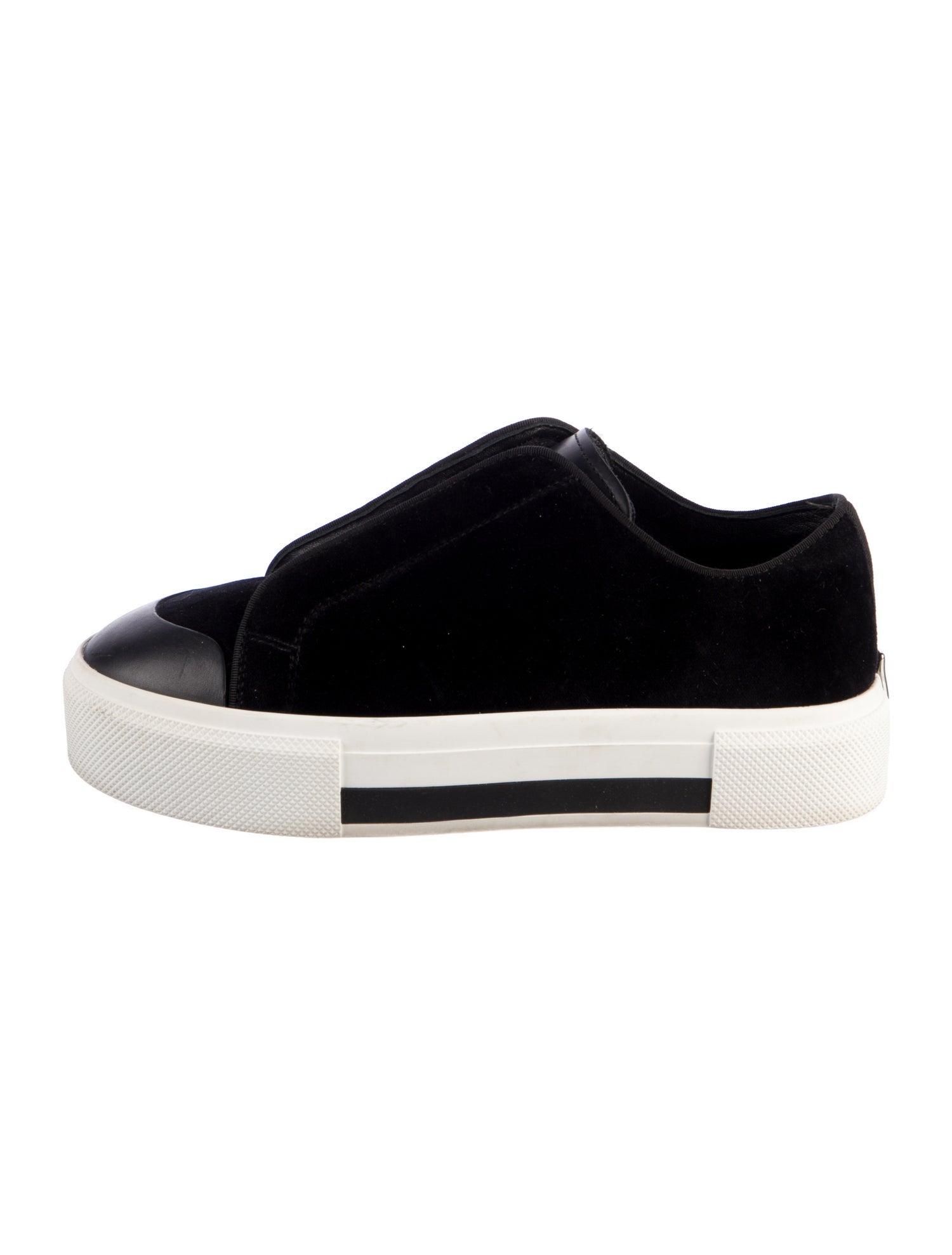 Alexander McQueen Velvet Grosgrain Trim Sneakers