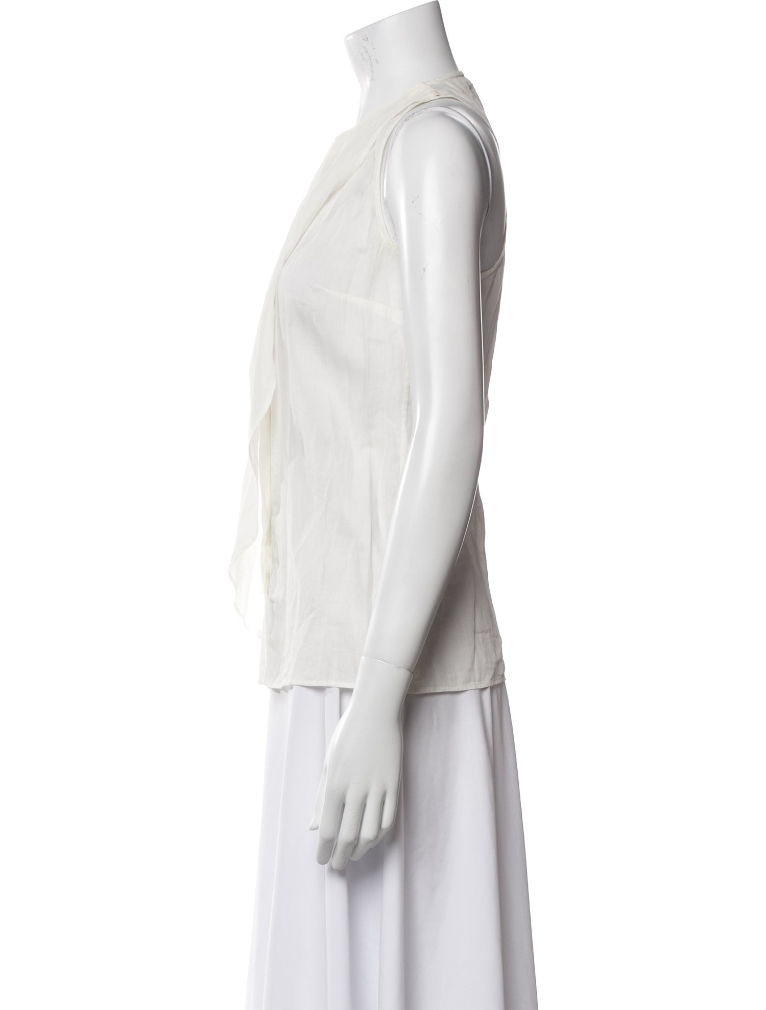 Alexander McQueen Crew Neck Sleeveless Top