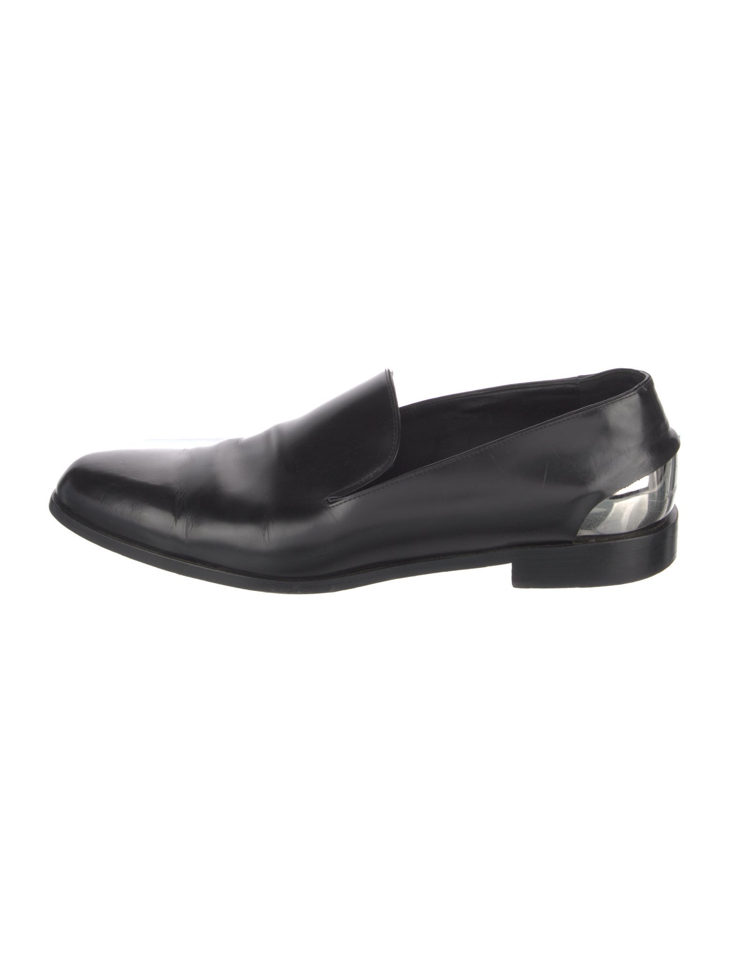 Alexander McQueen Spike Accents Leather Dress Loafers