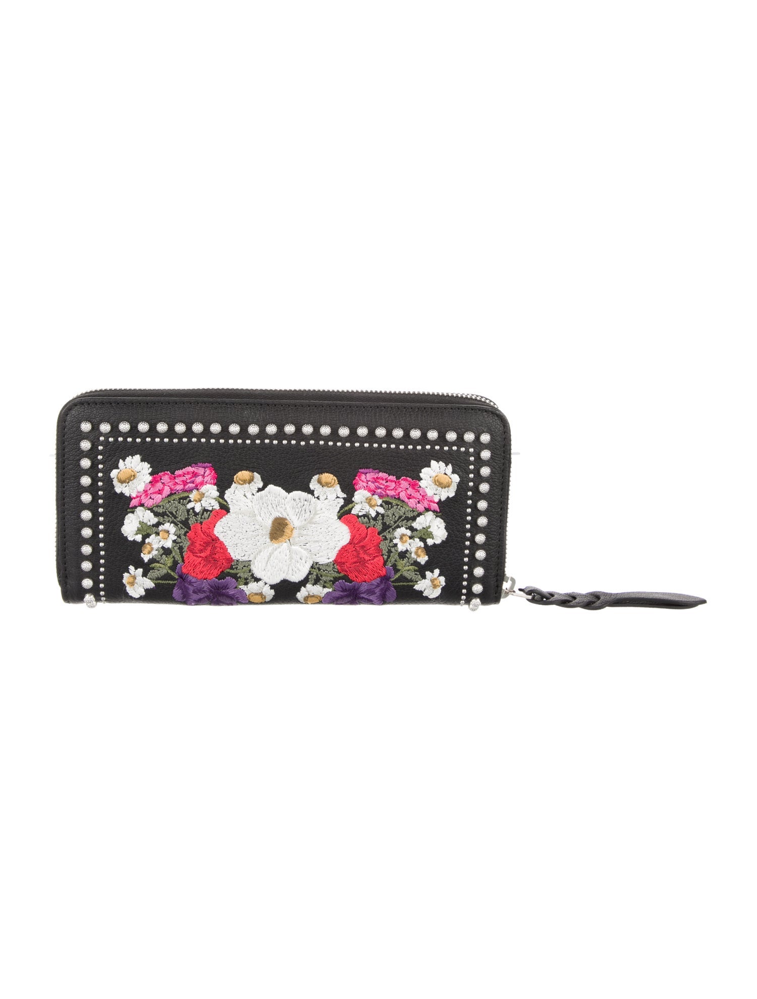 Alexander McQueen Leather Floral Print Continental Wallet w/ Tags