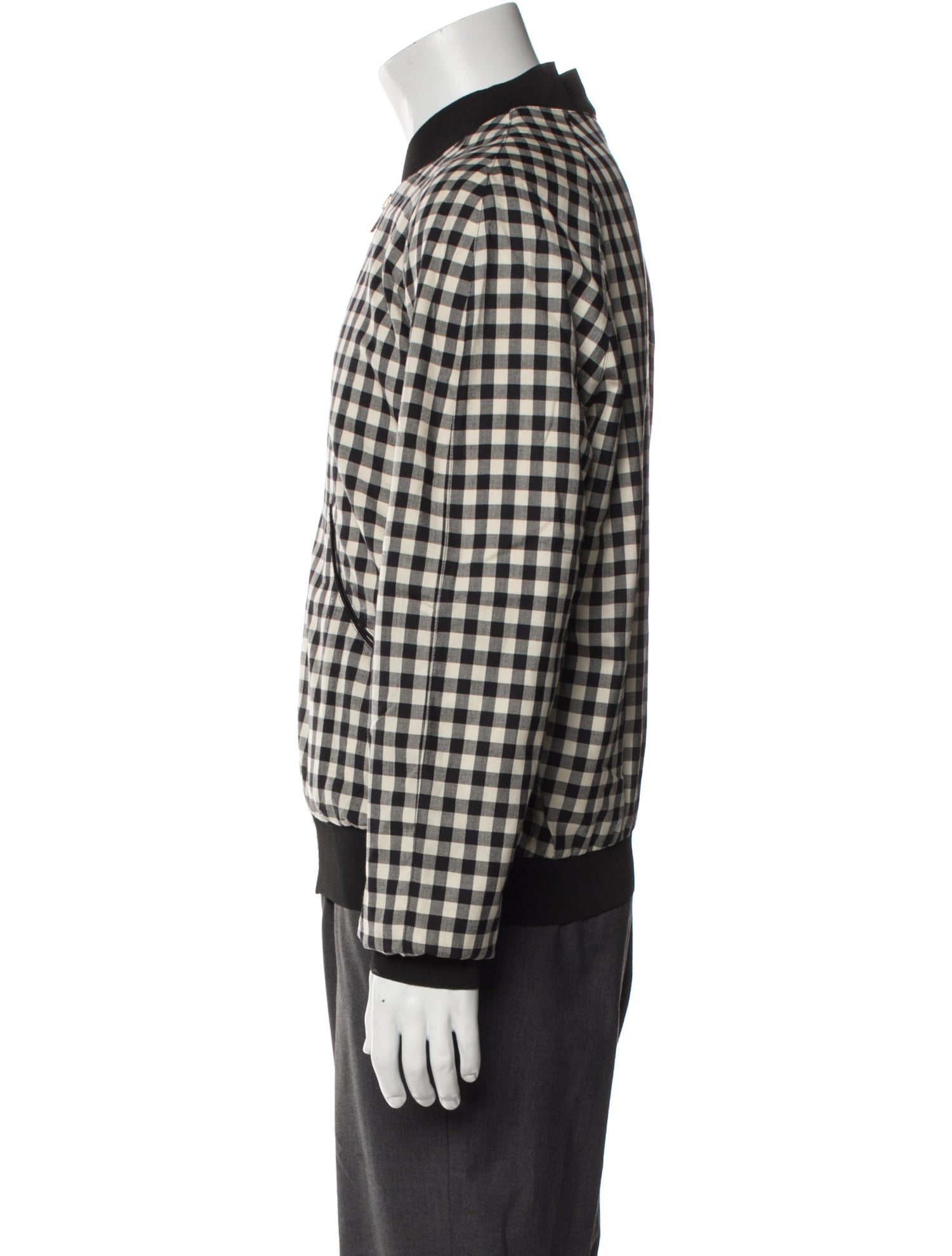 Alexander McQueen Plaid Print Bomber Jacket