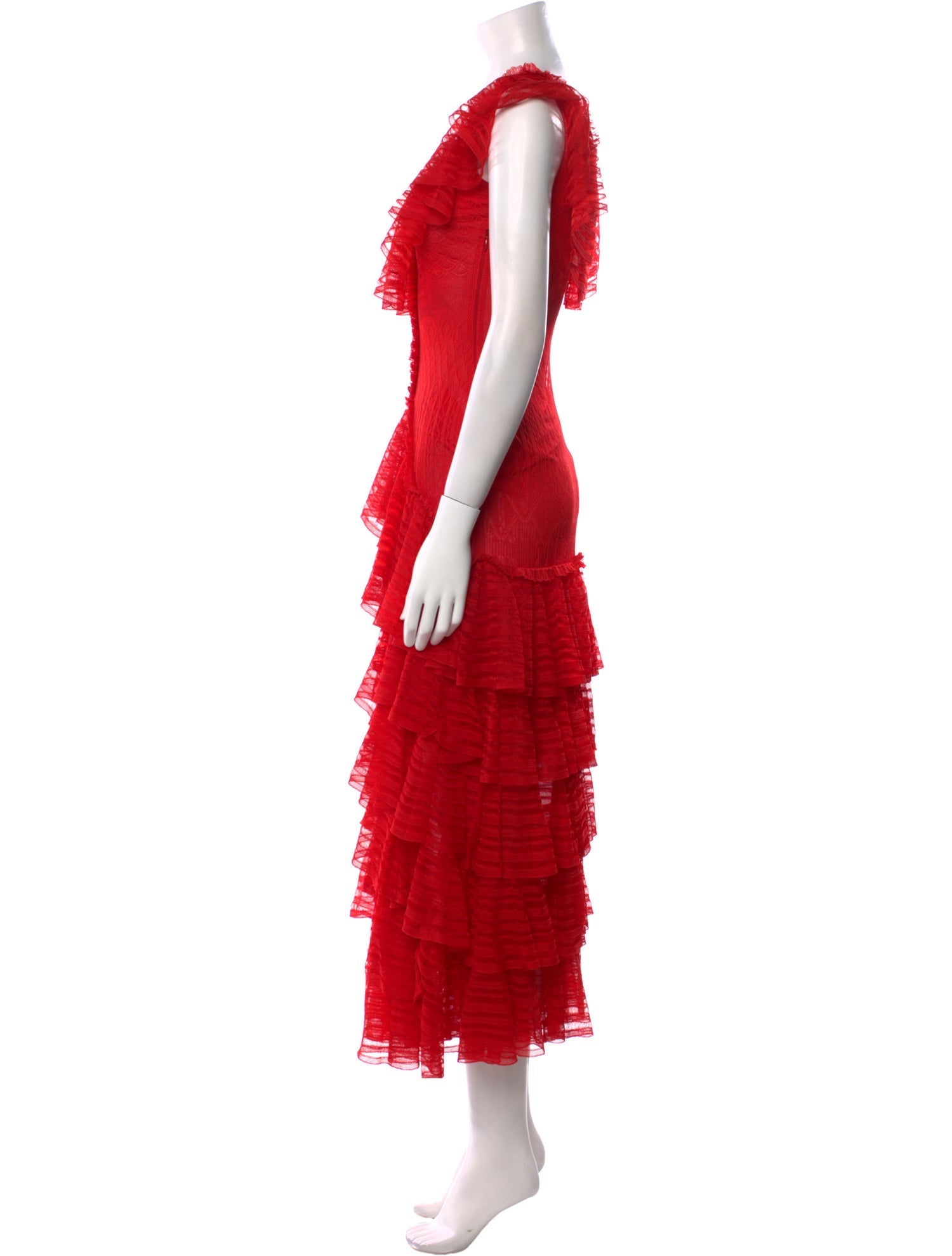 Alexander McQueen Silk Long Dress