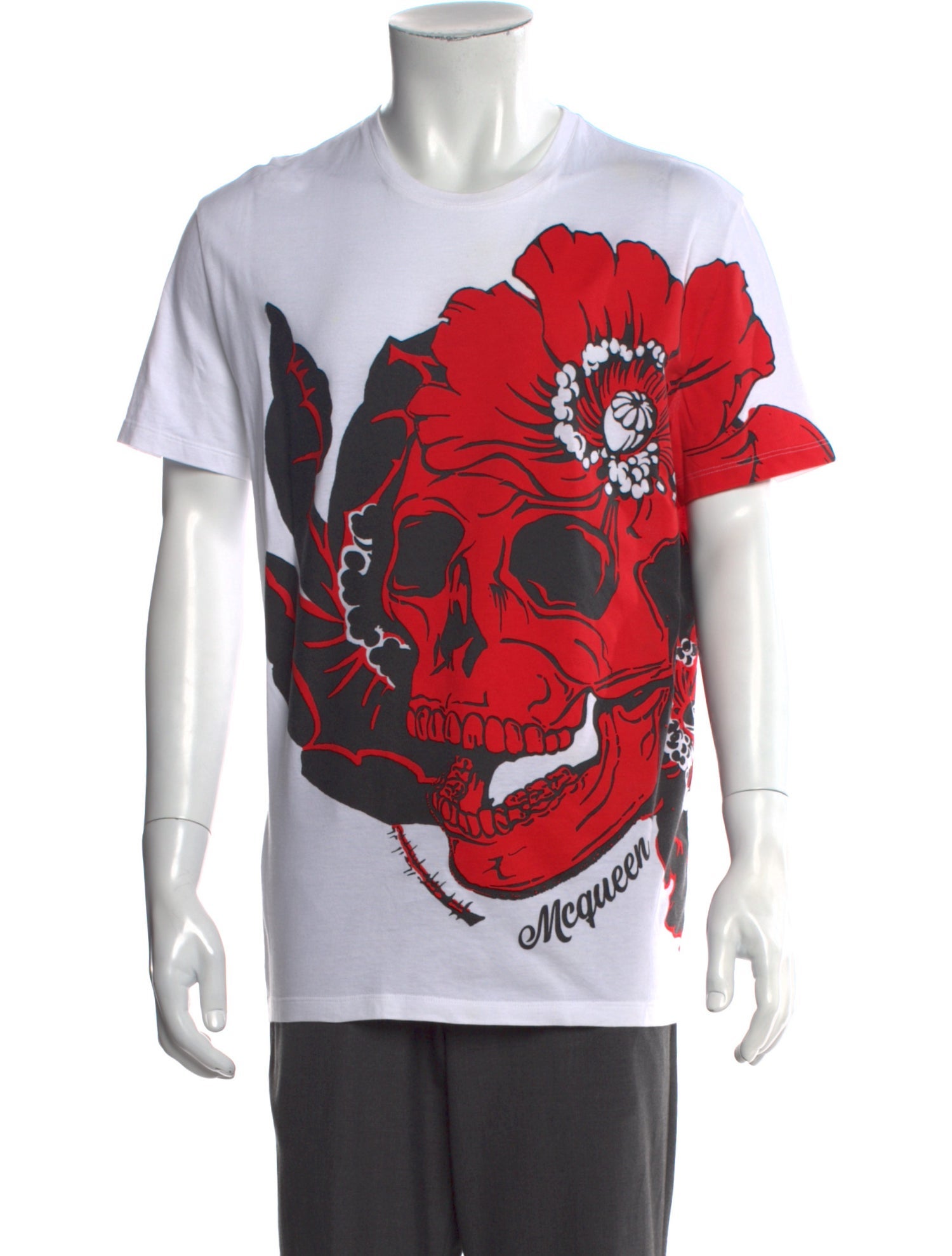 Alexander McQueen Graphic Print Crew Neck T-Shirt