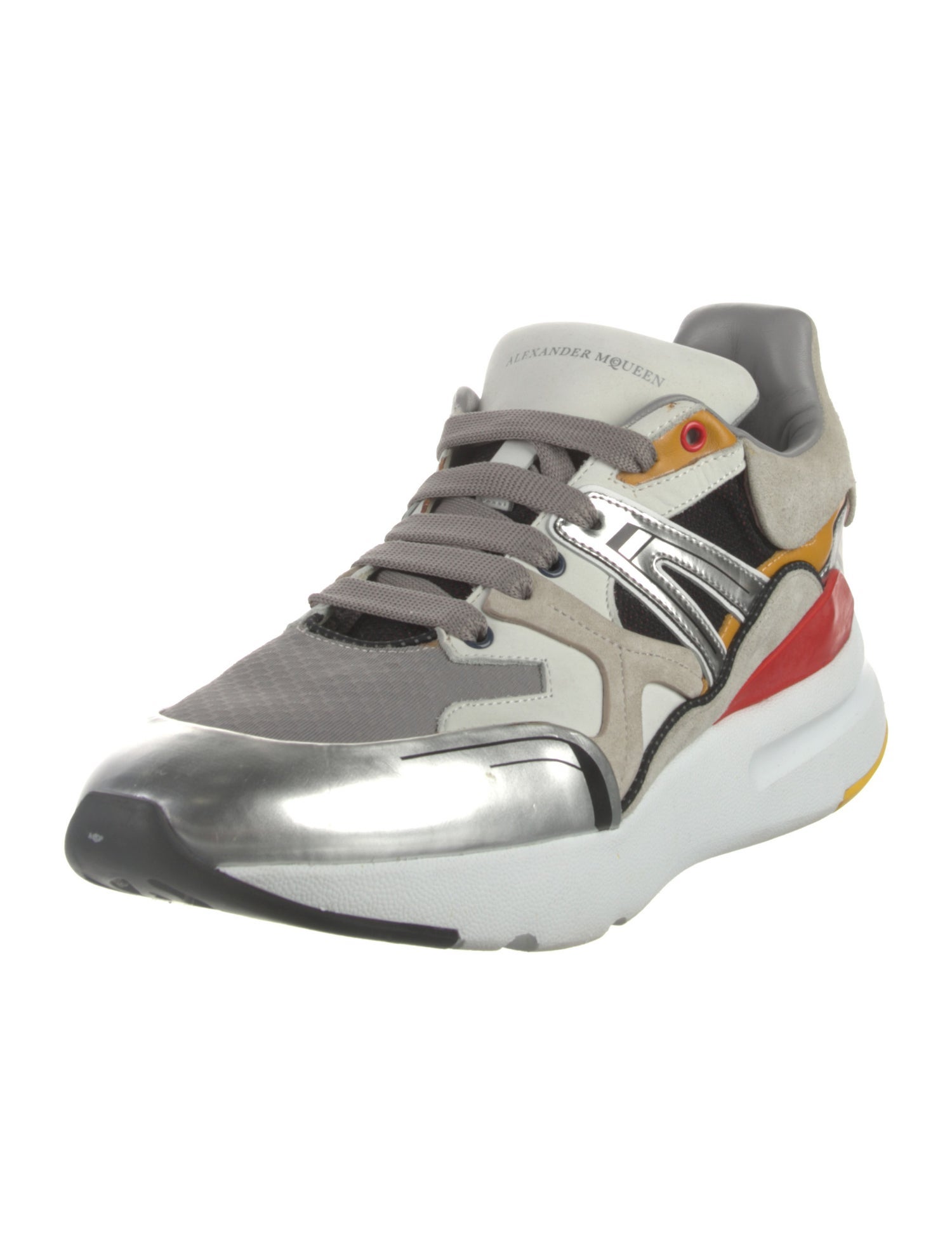 Alexander McQueen Leather Printed Sneakers