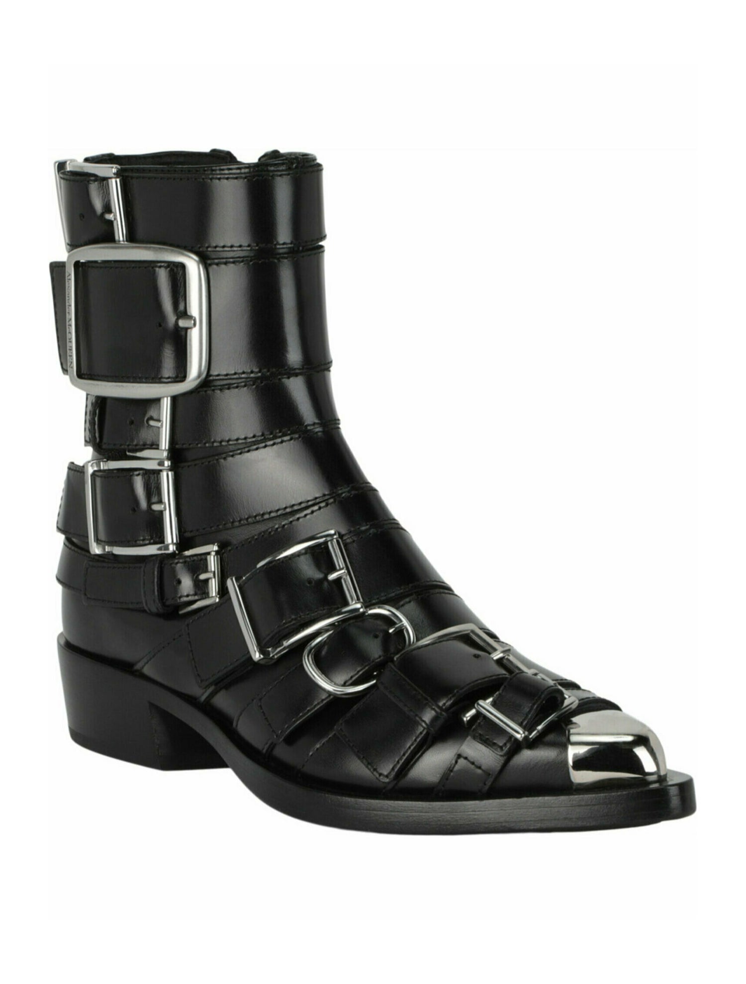 Alexander McQueen Calf Leather Ankle Boots w/ Tags