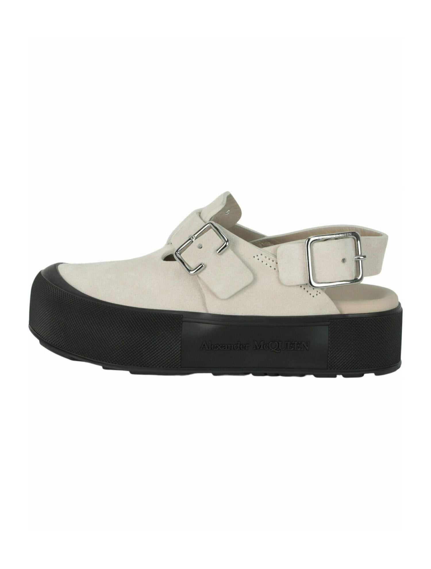 Alexander McQueen Calf Leather Slingback Flats w/ Tags