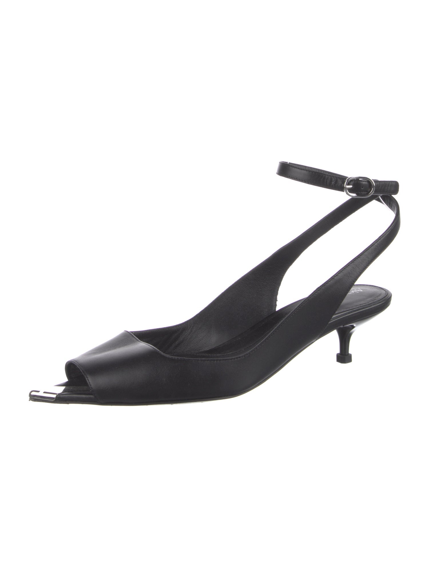 Alexander McQueen Leather Slingback Sandals