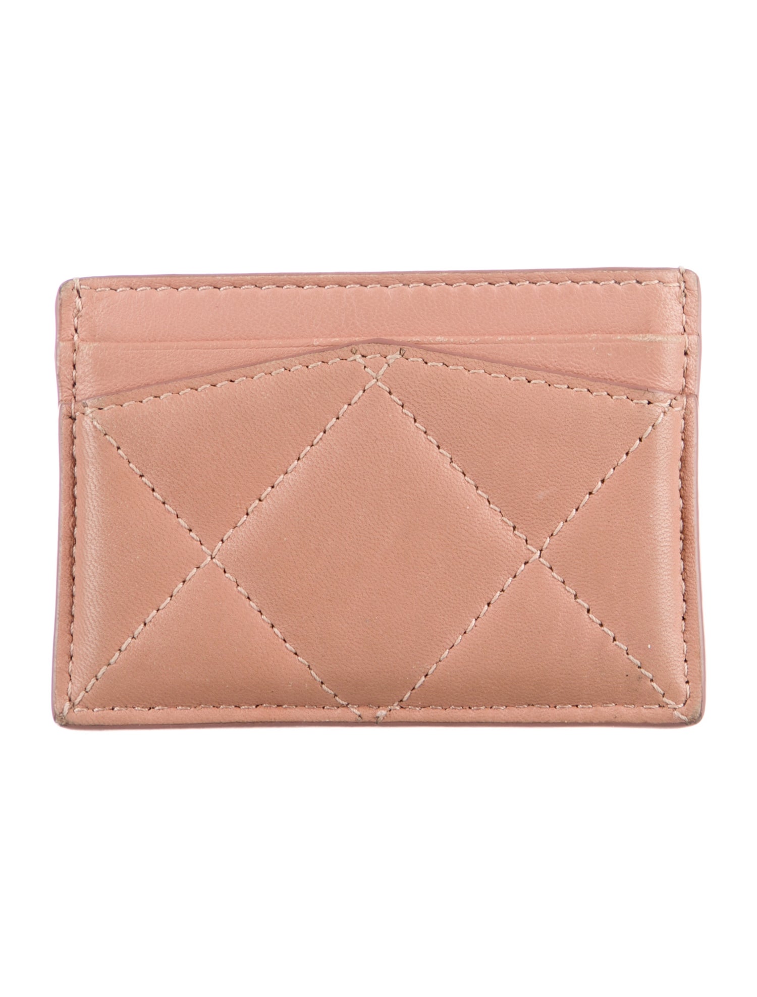 Alexander McQueen Pave Skull Card Holder Leather Card Holder