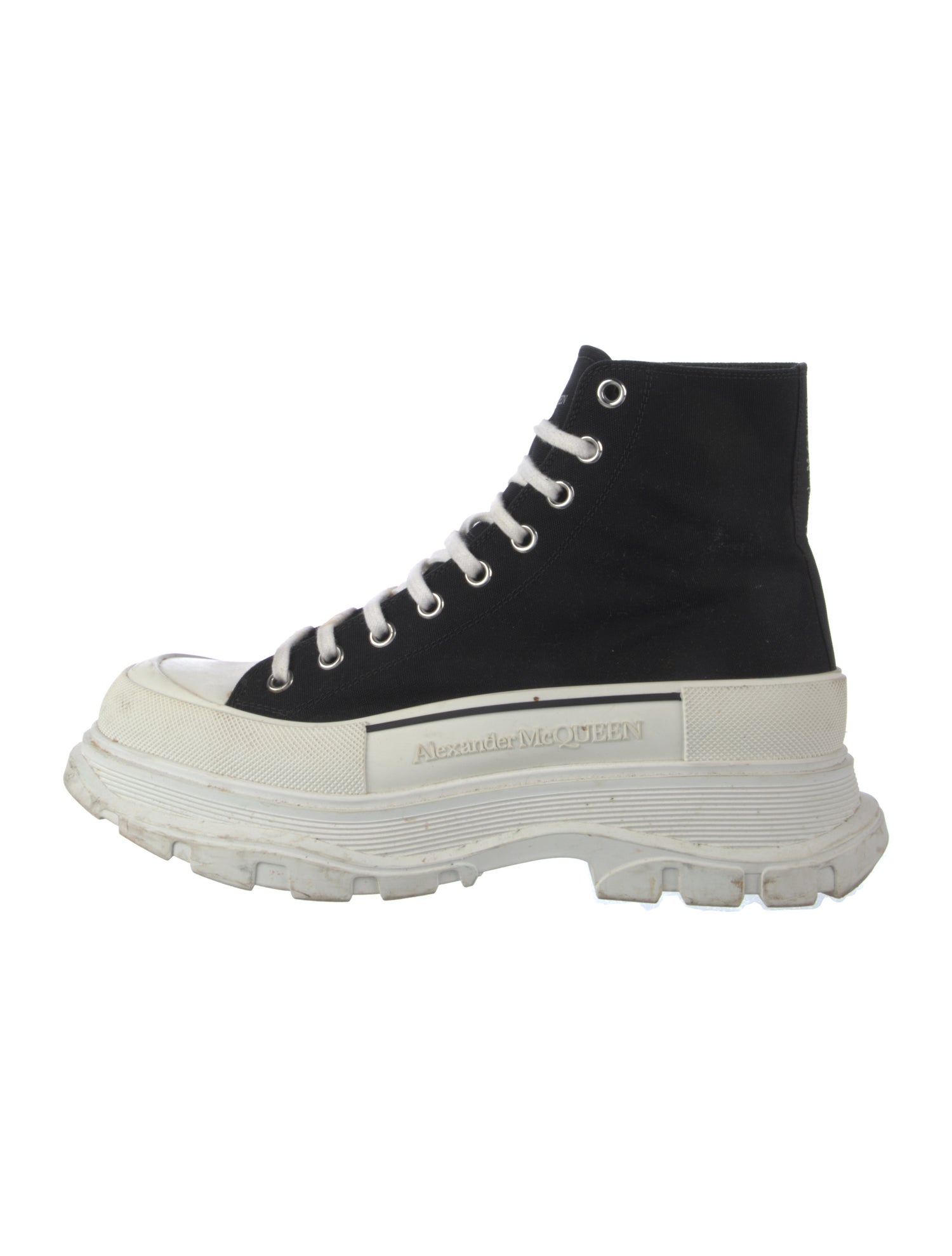 Alexander McQueen Canvas Printed Sock Sneakers