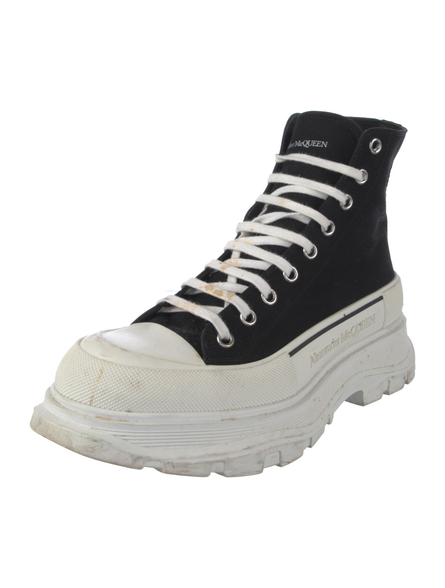 Alexander McQueen Canvas Printed Sock Sneakers