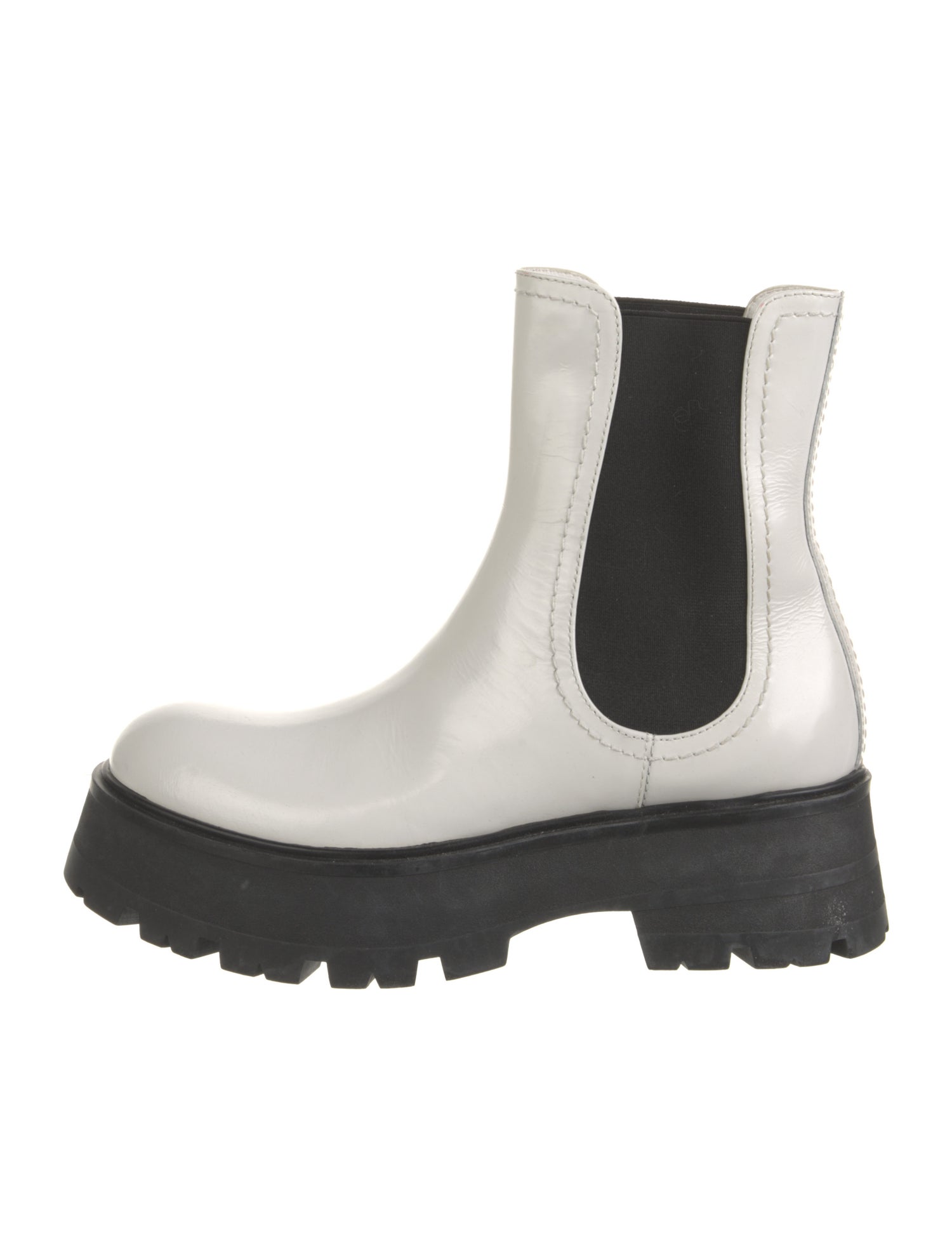 Alexander McQueen Patent Leather Chelsea Boots