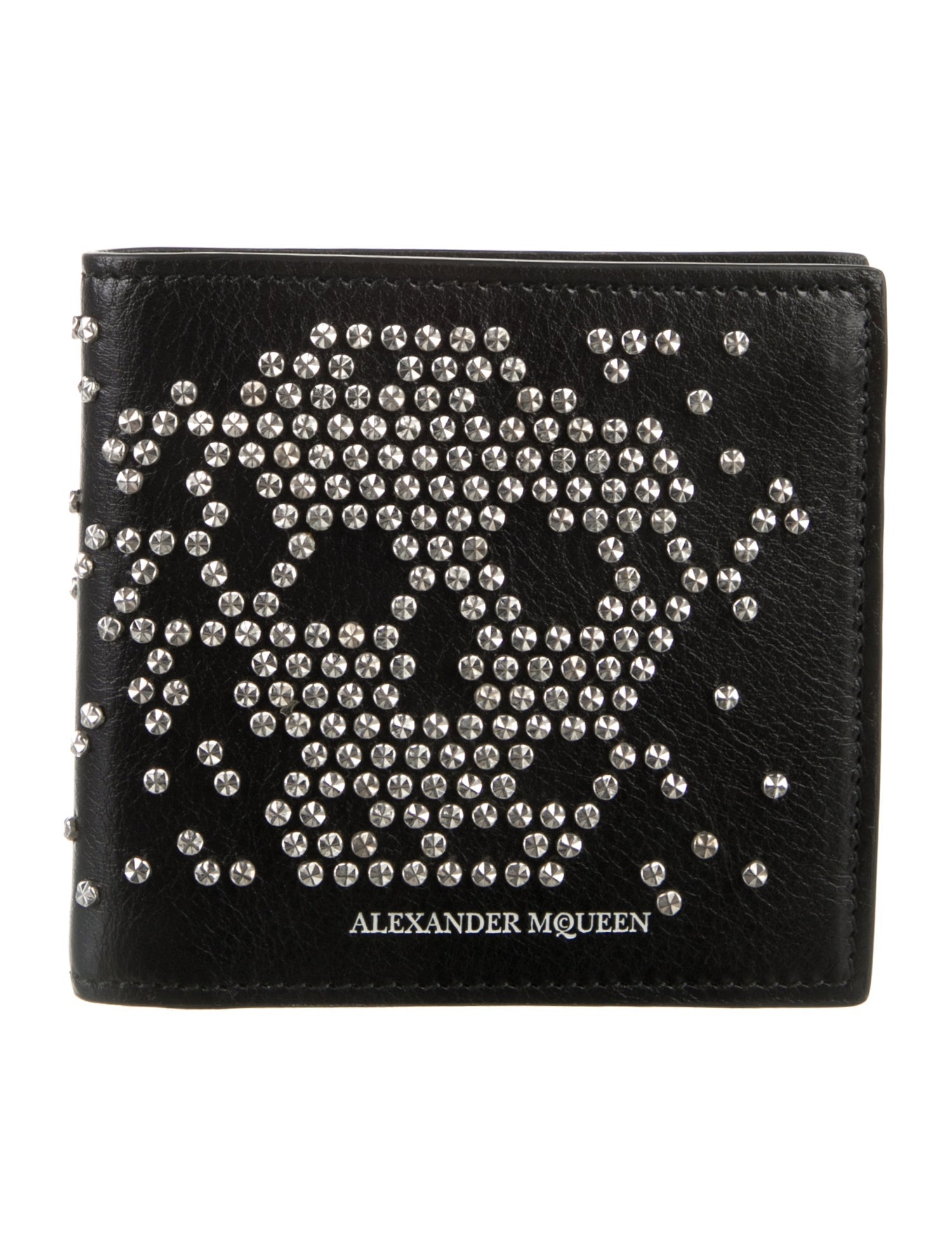 Alexander McQueen Leather Printed Bifold Wallet