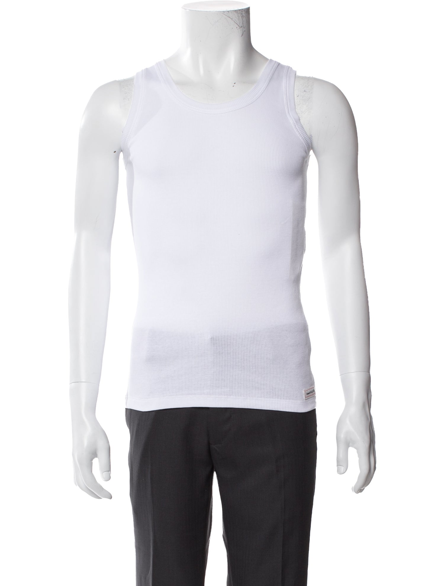 Alexander McQueen Crew Neck Sleeveless T-Shirt