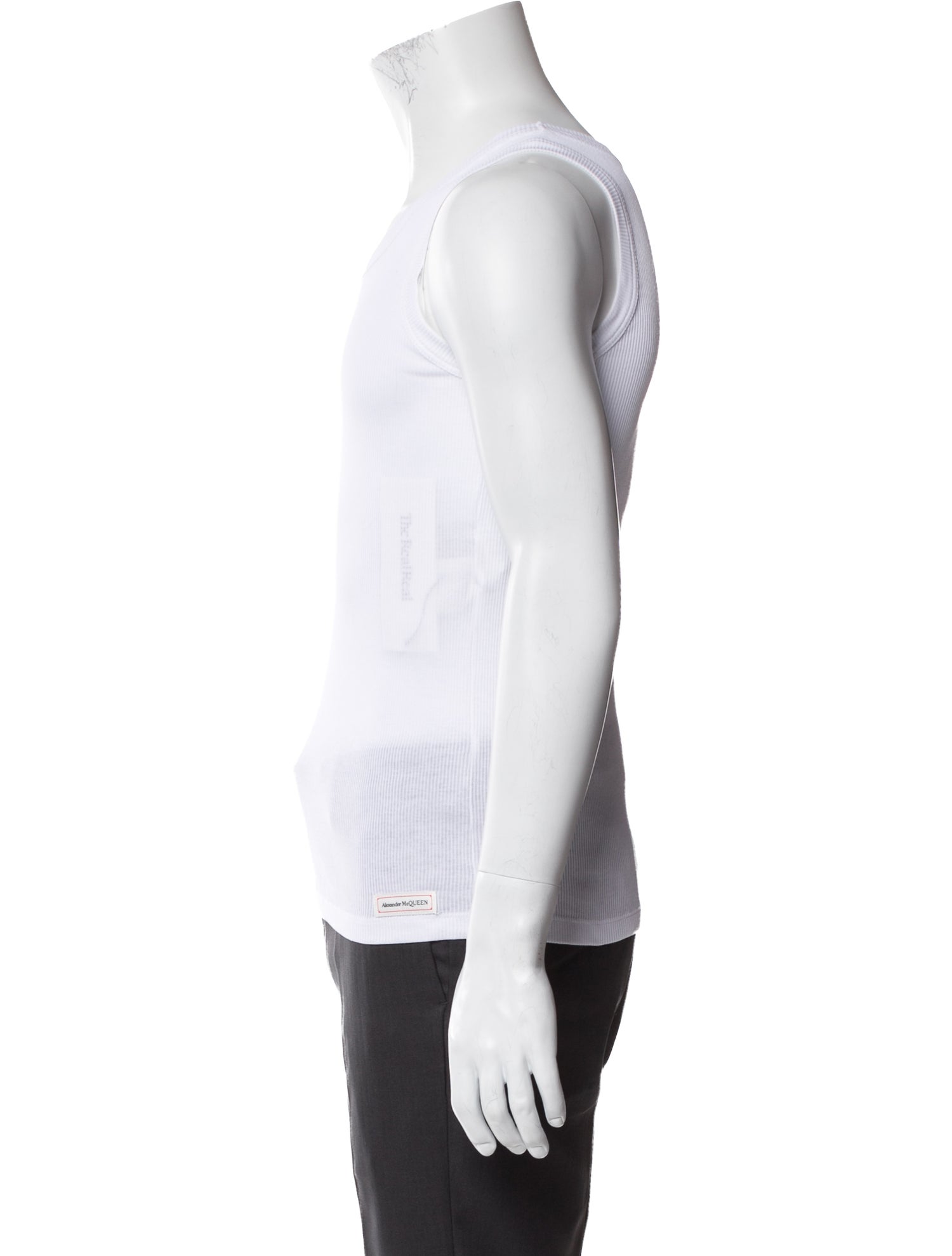 Alexander McQueen Crew Neck Sleeveless T-Shirt