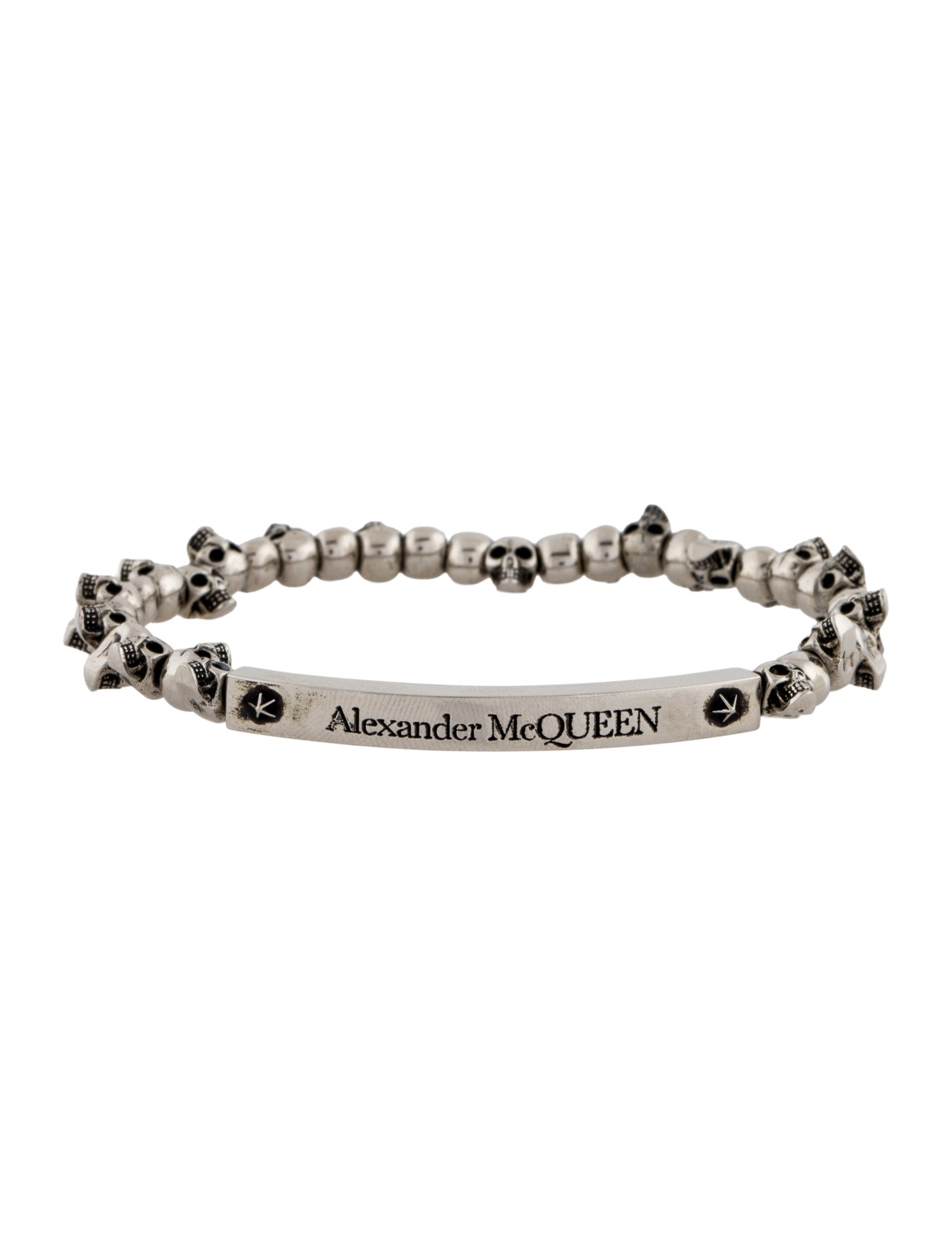 Alexander McQueen Skull Head Bead Bracelet