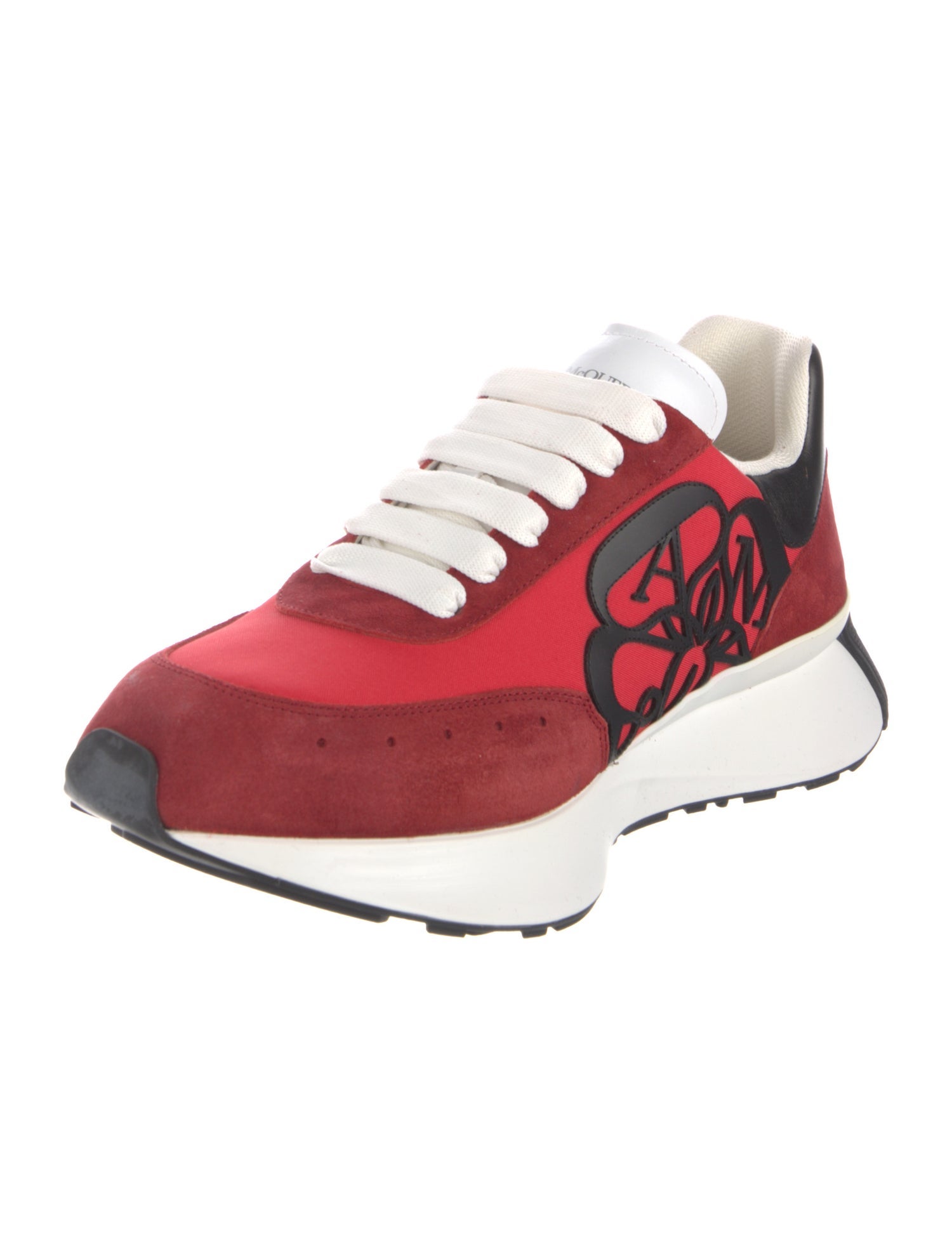 Alexander McQueen Suede Graphic Print Sneakers