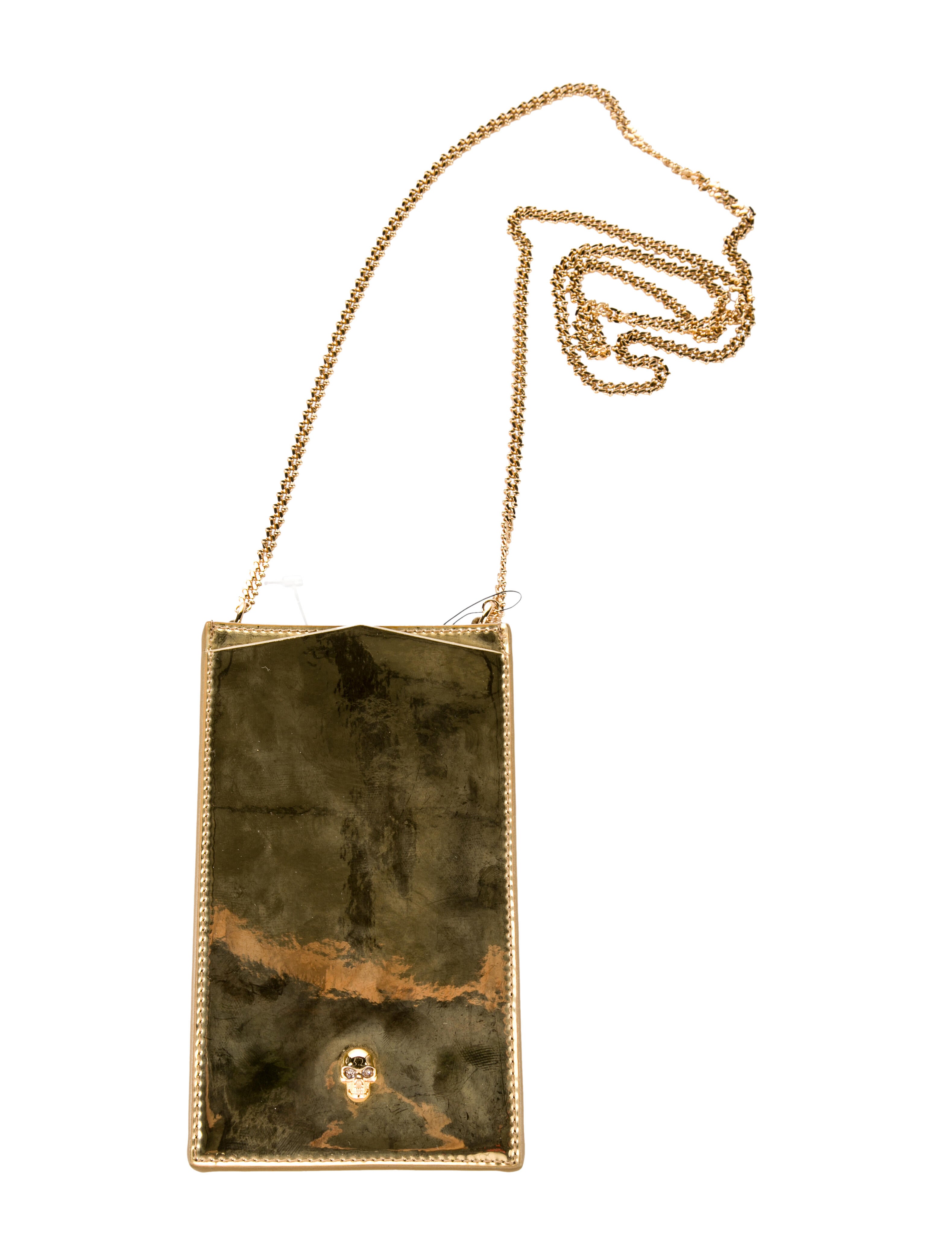 Alexander McQueen Patent Leather Printed Wallet