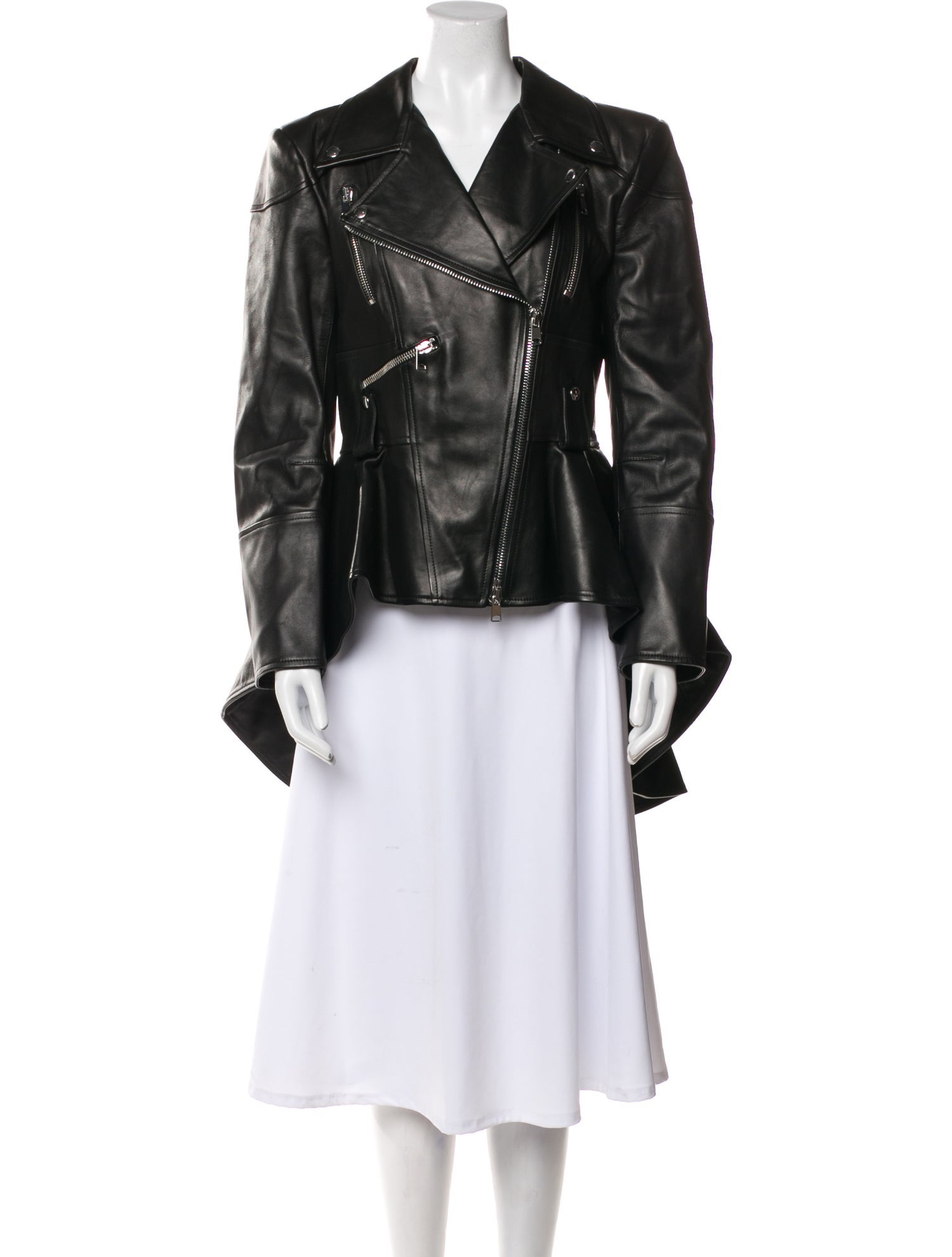 Alexander McQueen 2021 Leather Biker Jacket