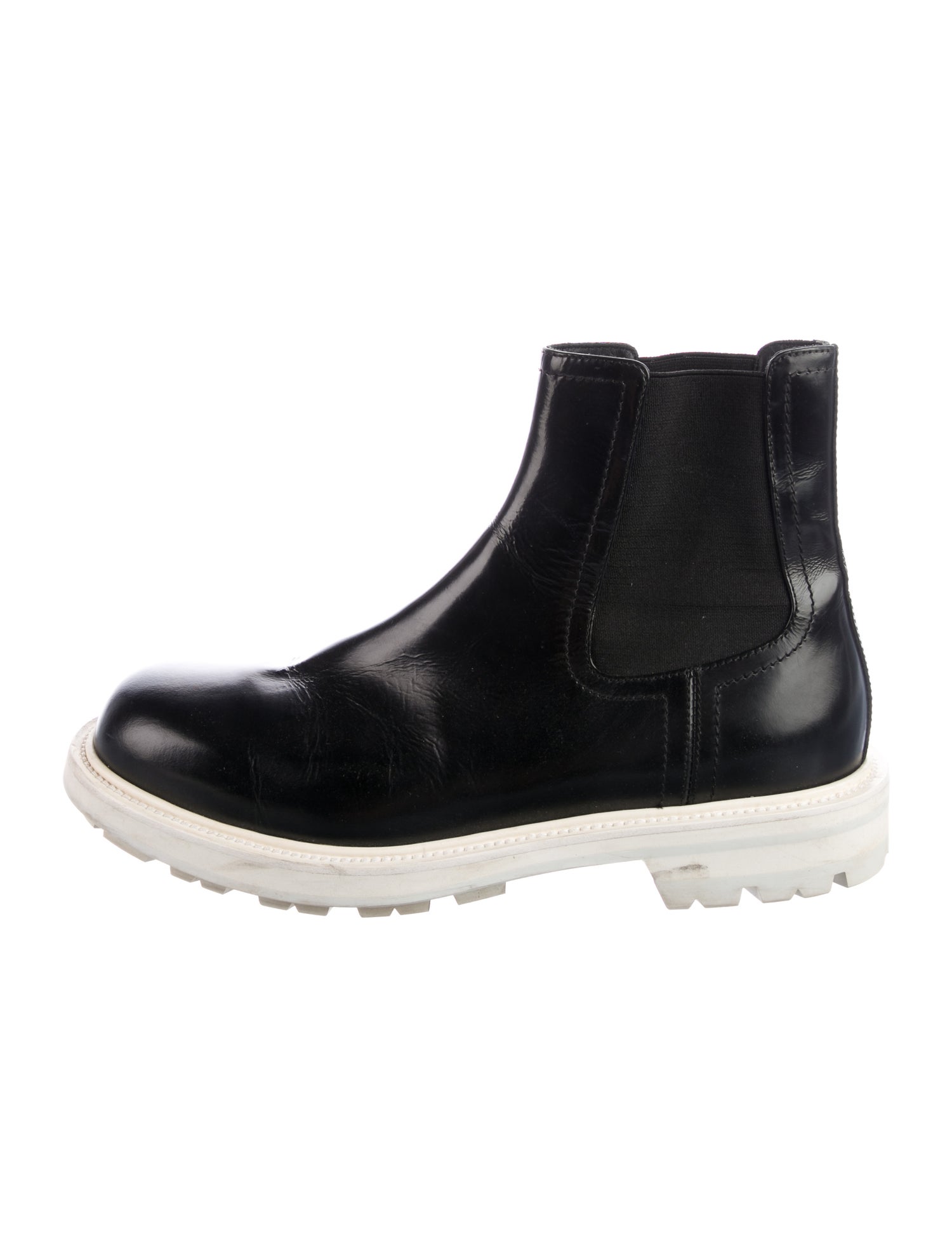 Alexander McQueen Leather Chelsea Boots