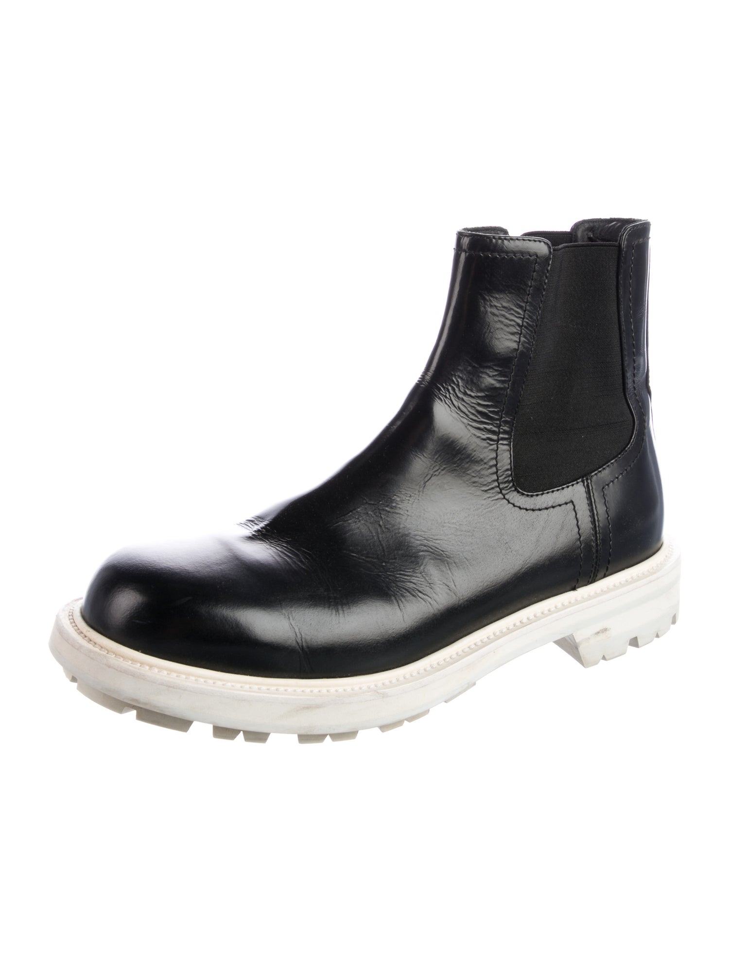 Alexander McQueen Leather Chelsea Boots