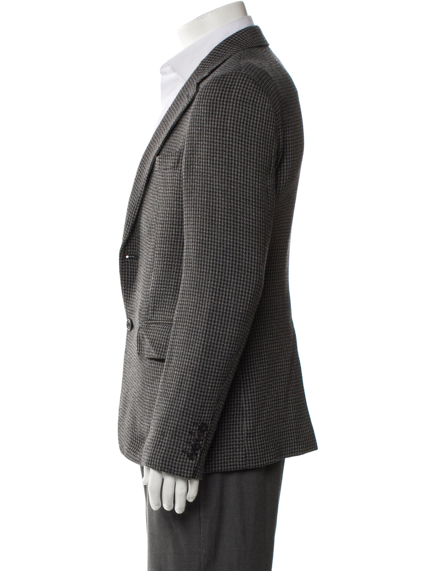 Alexander McQueen Houndstooth Print Blazer